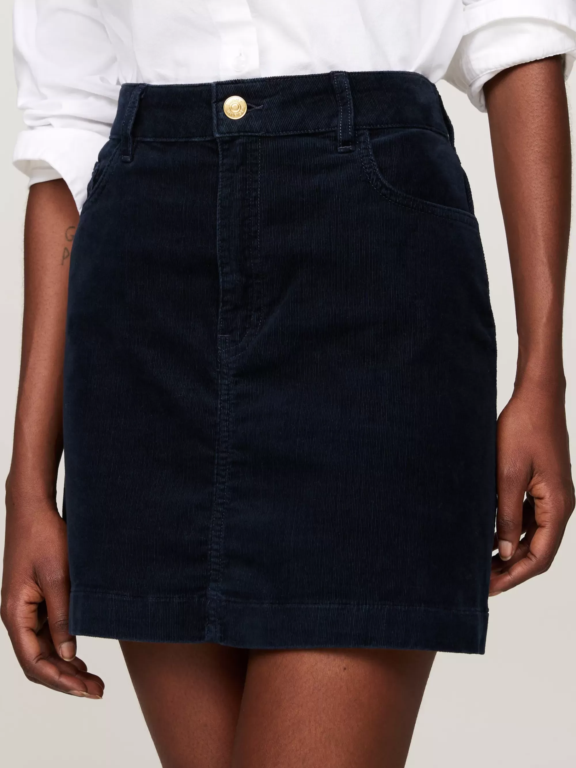 Rokken*Tommy Hilfiger Corduroy Minirok DESERT SKY