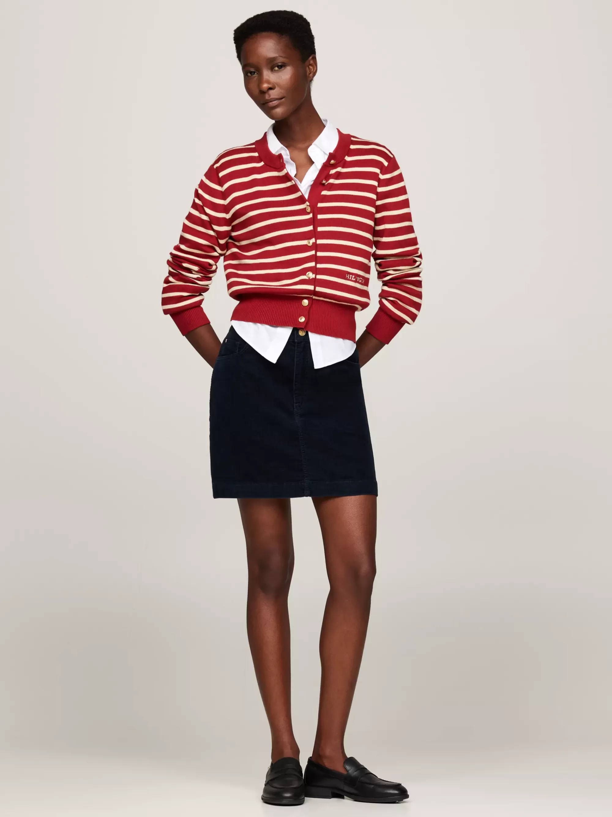 Rokken*Tommy Hilfiger Corduroy Minirok DESERT SKY
