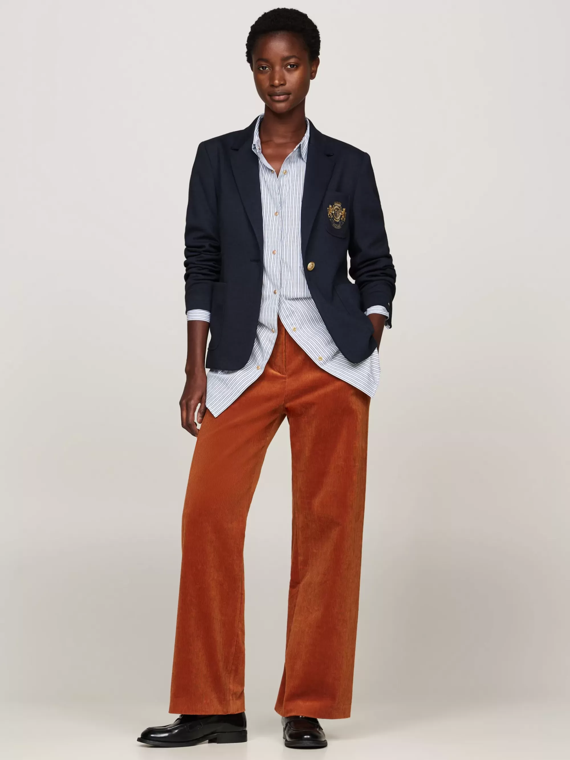 Broeken*Tommy Hilfiger Corduroy Relaxed Fit Straight Leg Broek AUTUMN ORANGE