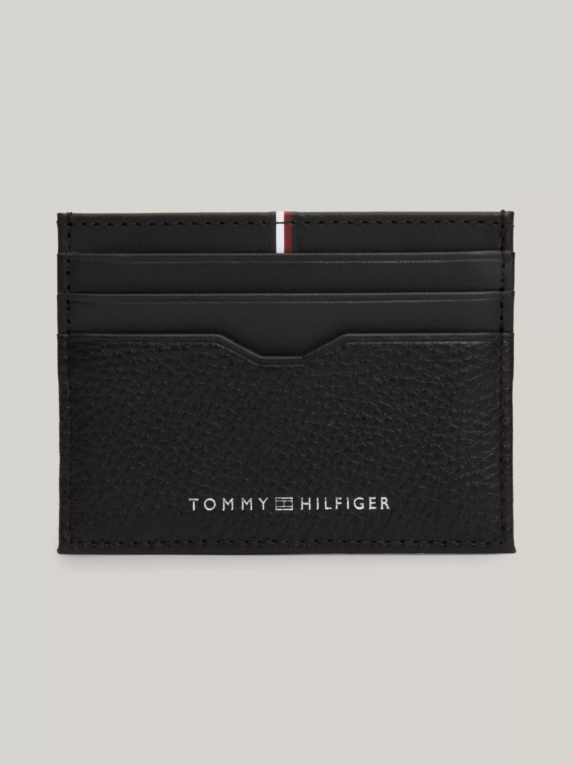Portemonnees & Sleutelhangers*Tommy Hilfiger Creditcardhouder Met Gemengde Texturen BLACK