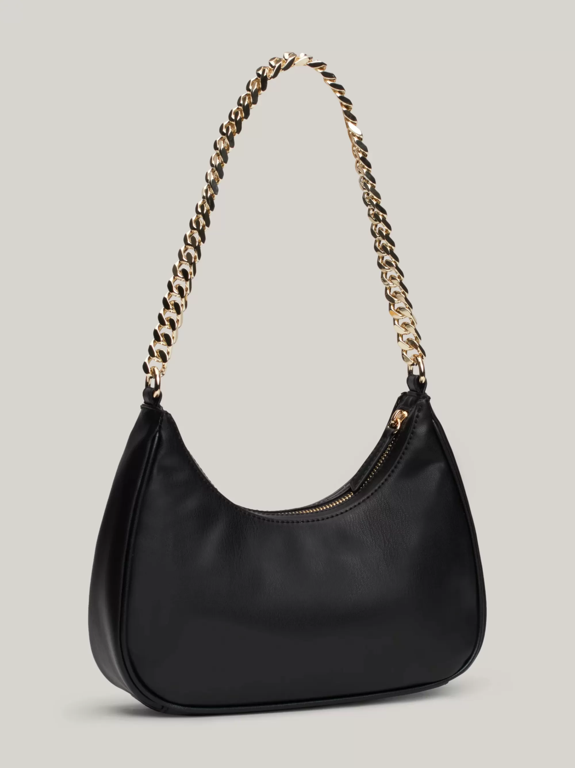 Schoudertassen*Tommy Hilfiger Crossbodytas Met Chunky Ketting En Monogram BLACK