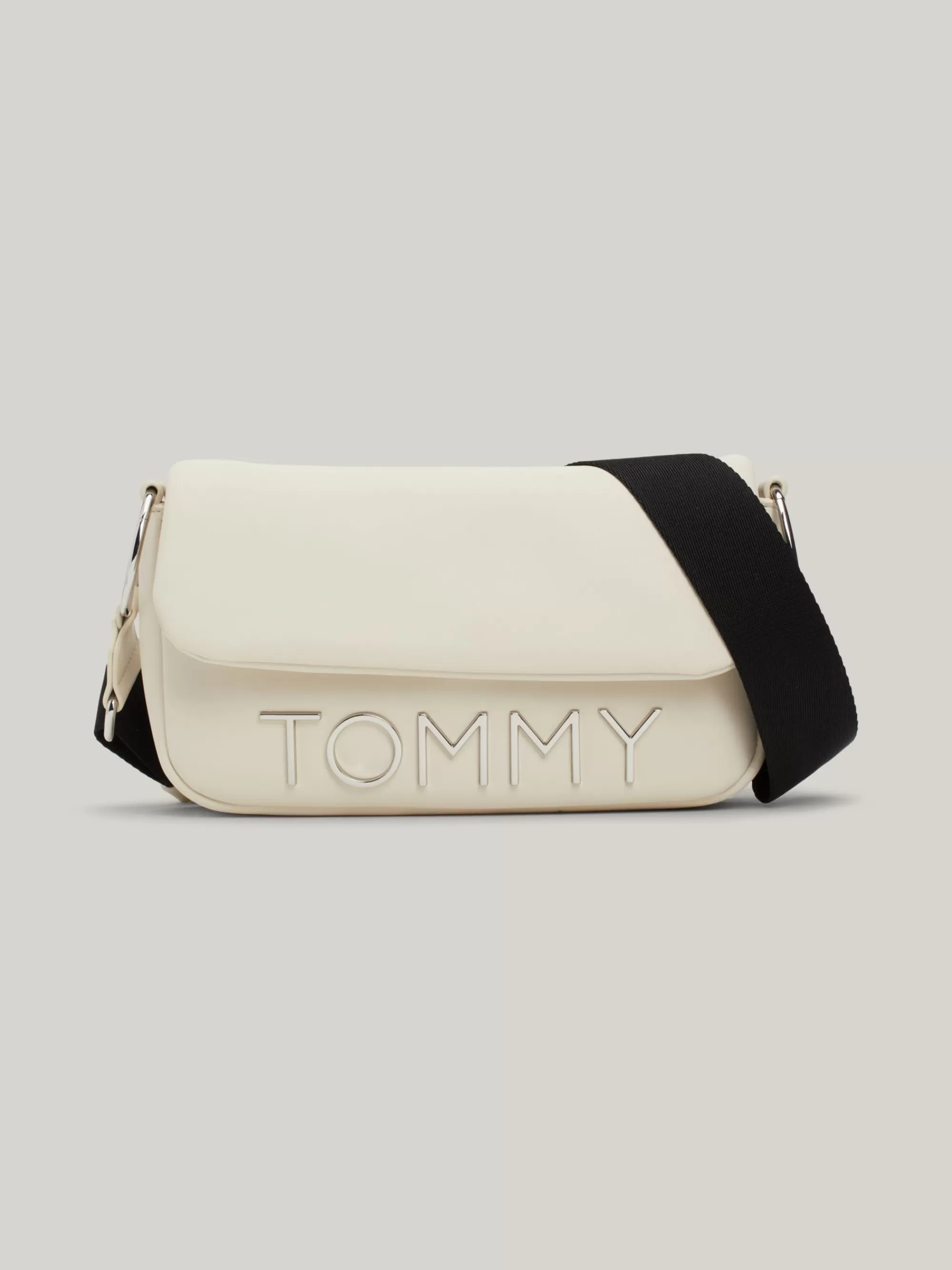 Crossbodytassen*Tommy Hilfiger Crossbodytas Met Flap En Metallic Logo NEWSPRINT