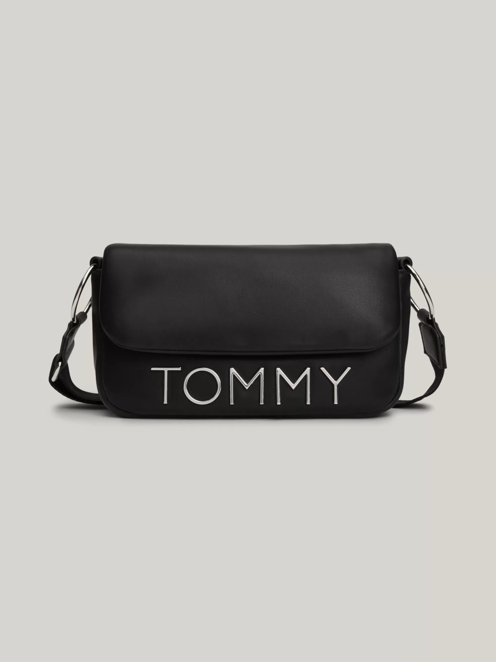 Crossbodytassen*Tommy Hilfiger Crossbodytas Met Flap En Metallic Logo BLACK