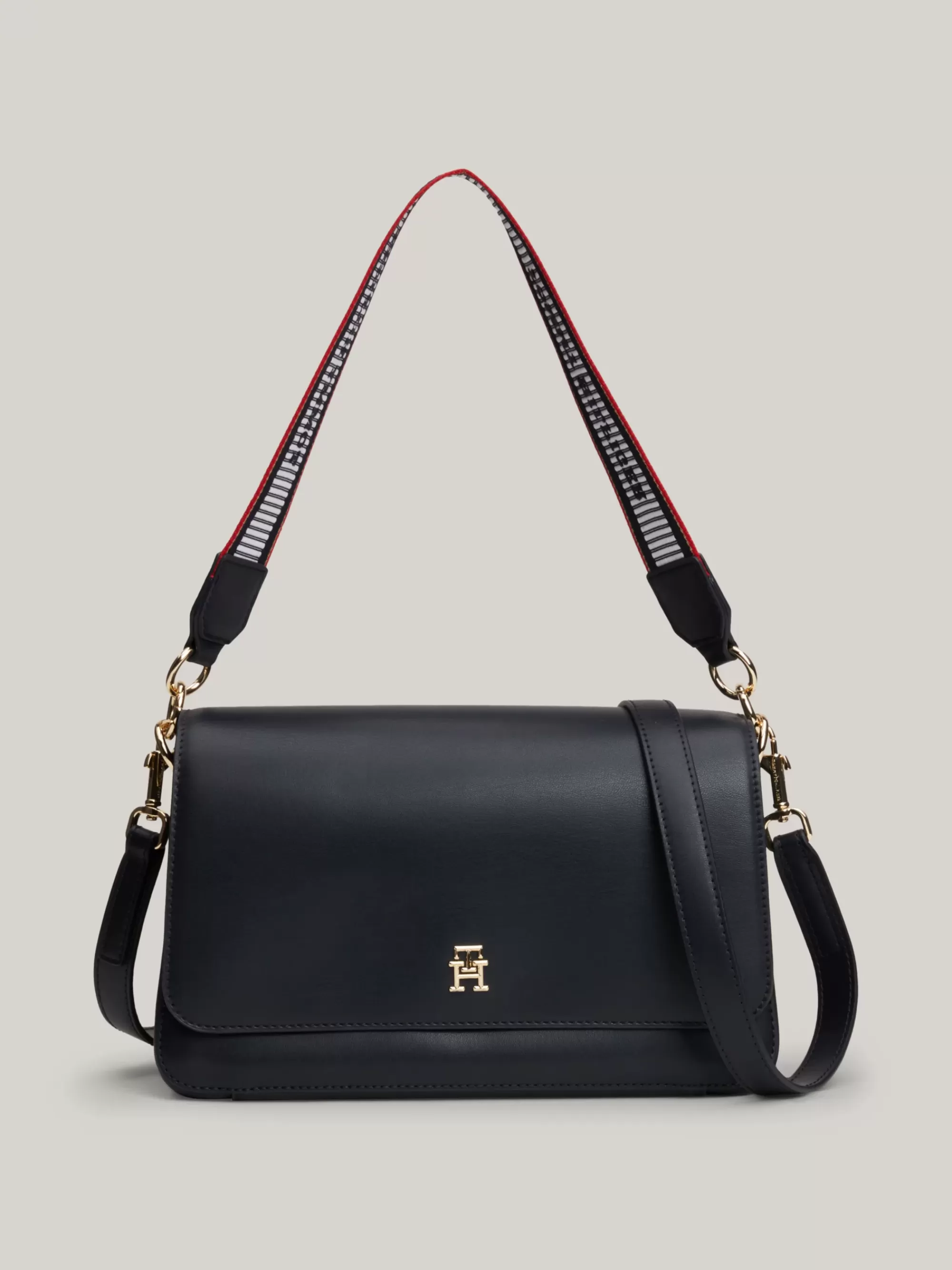 Schoudertassen*Tommy Hilfiger Crossbodytas Met Logo-webbingband SPACE BLUE