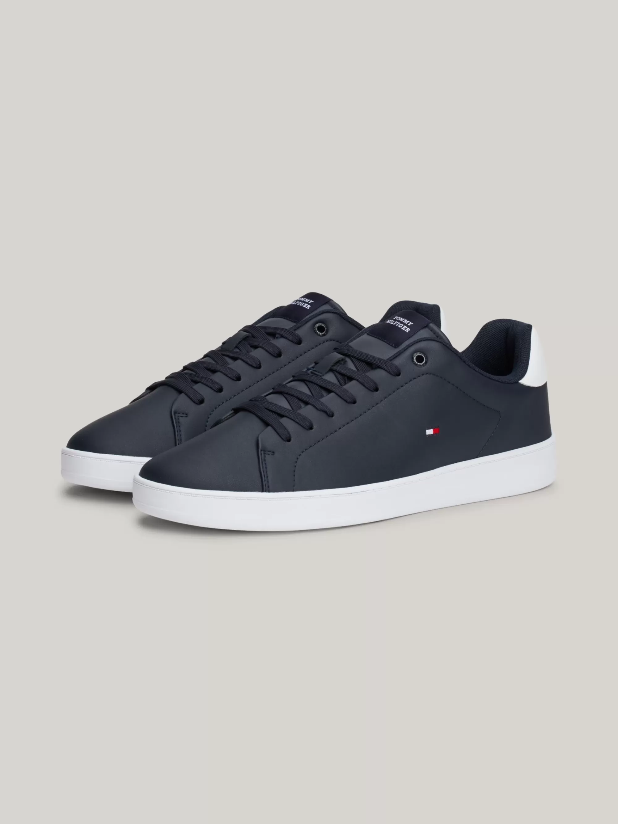Sneakers*Tommy Hilfiger Cupsole Sneaker Met Colour-pop Op De Hiel DESERT SKY