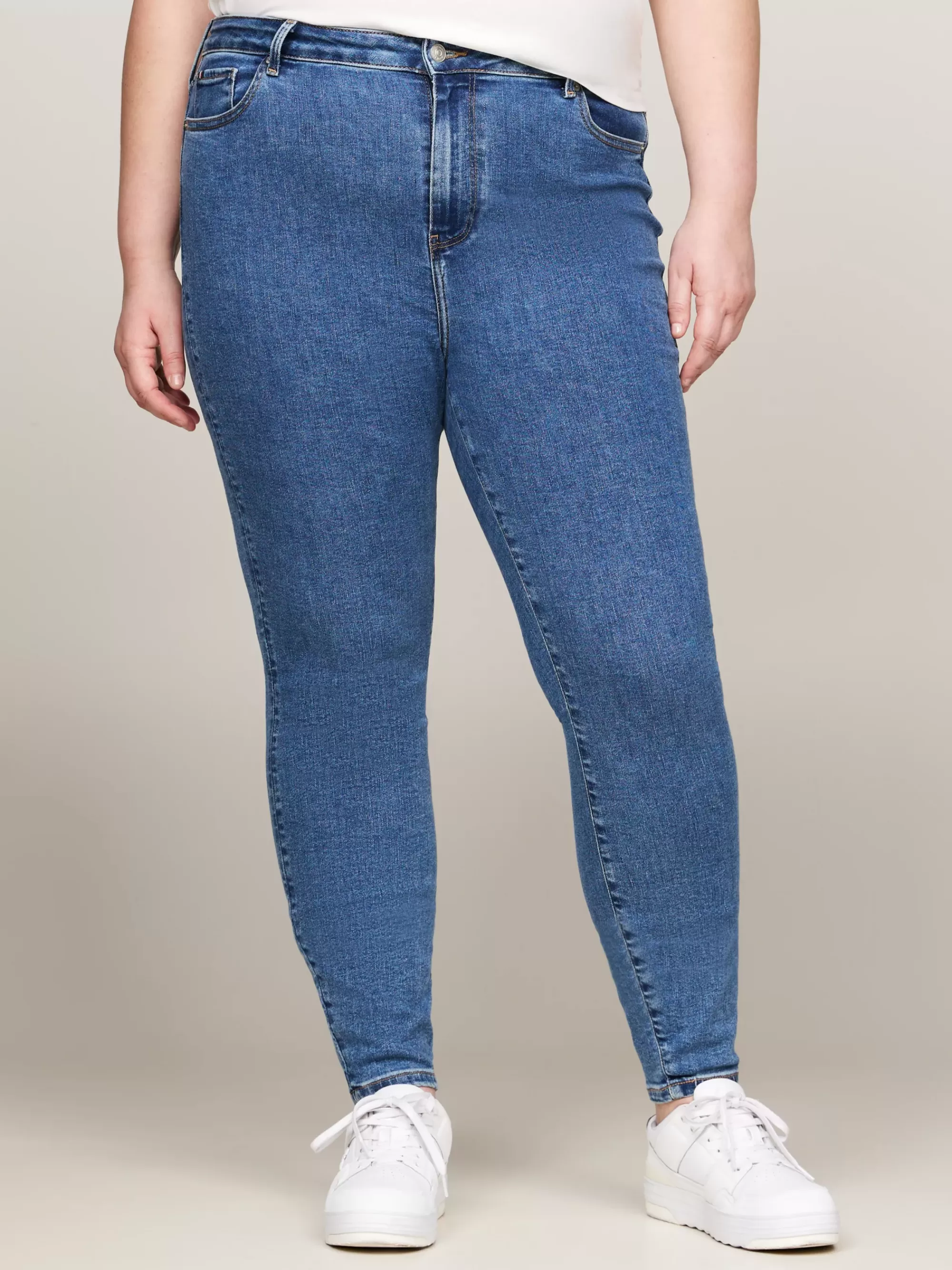 Curve Mode & Inclusieve Maten | Jeans*Tommy Hilfiger Curve Harlem High Rise Ultraskinny Jeans ZEF