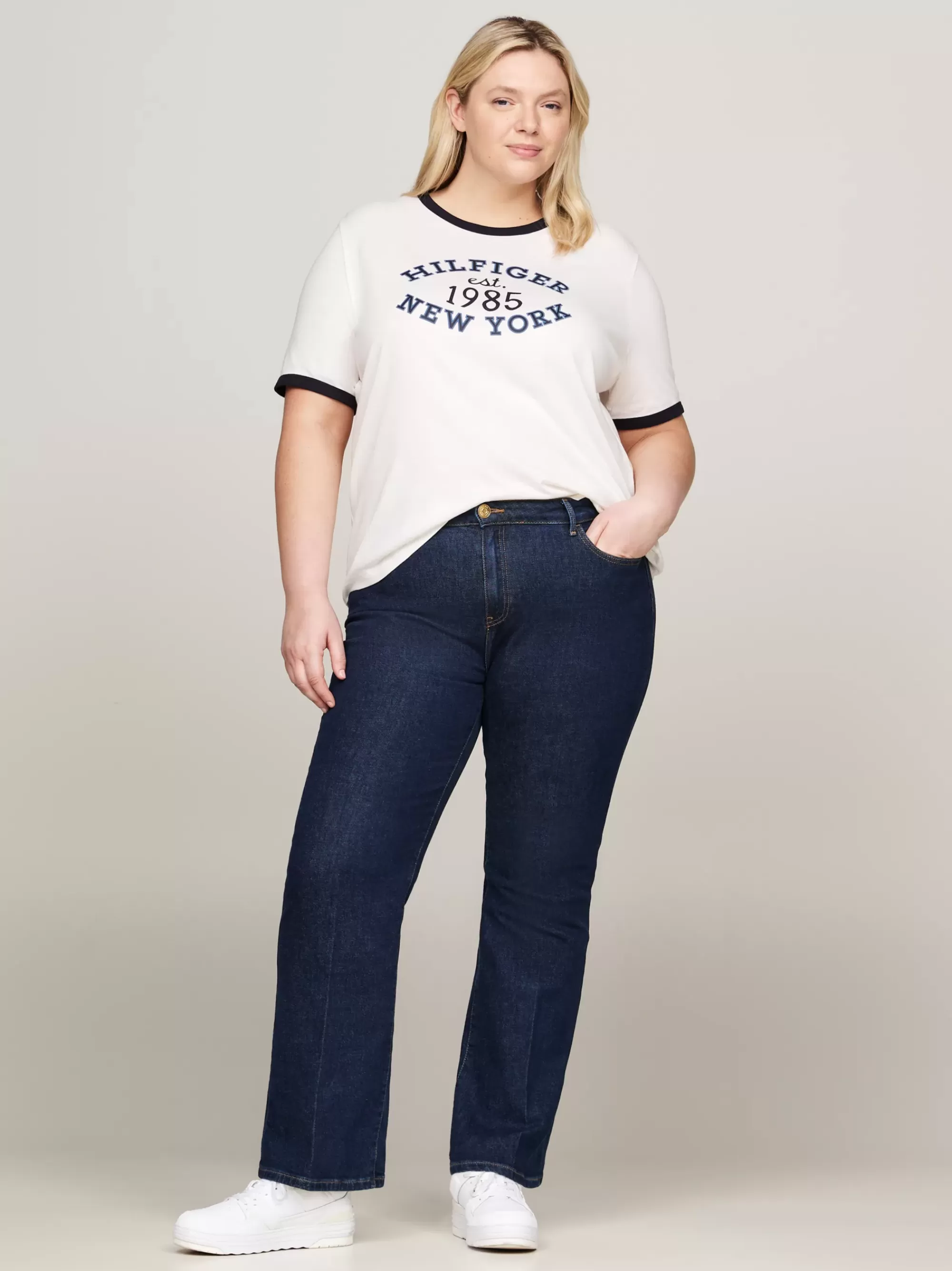 Curve Mode & Inclusieve Maten | Jeans*Tommy Hilfiger Curve Medium Rise Bootcut Jeans CLER