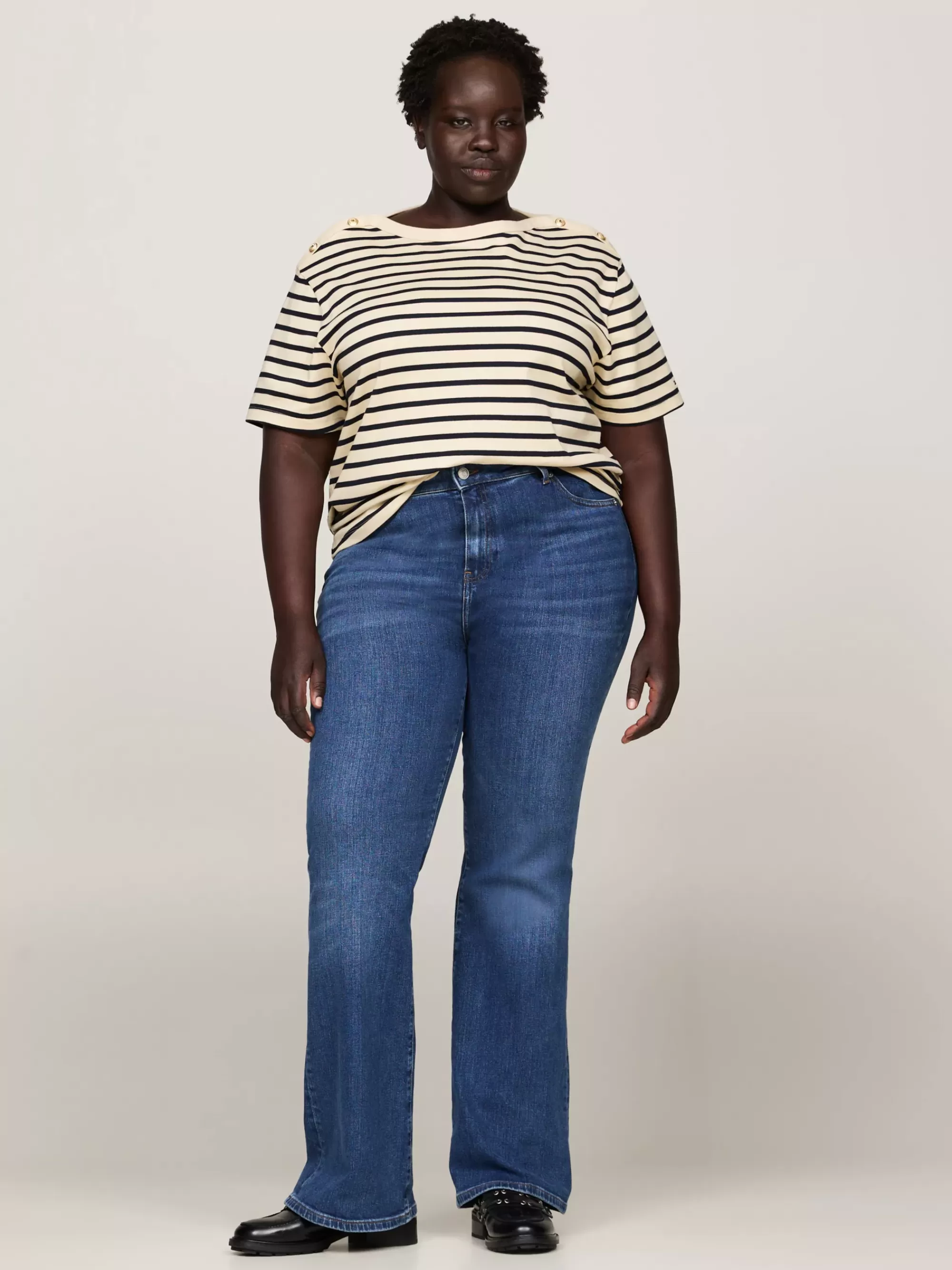 Jeans*Tommy Hilfiger Curve Mid Rise Bootcut Jeans ANA