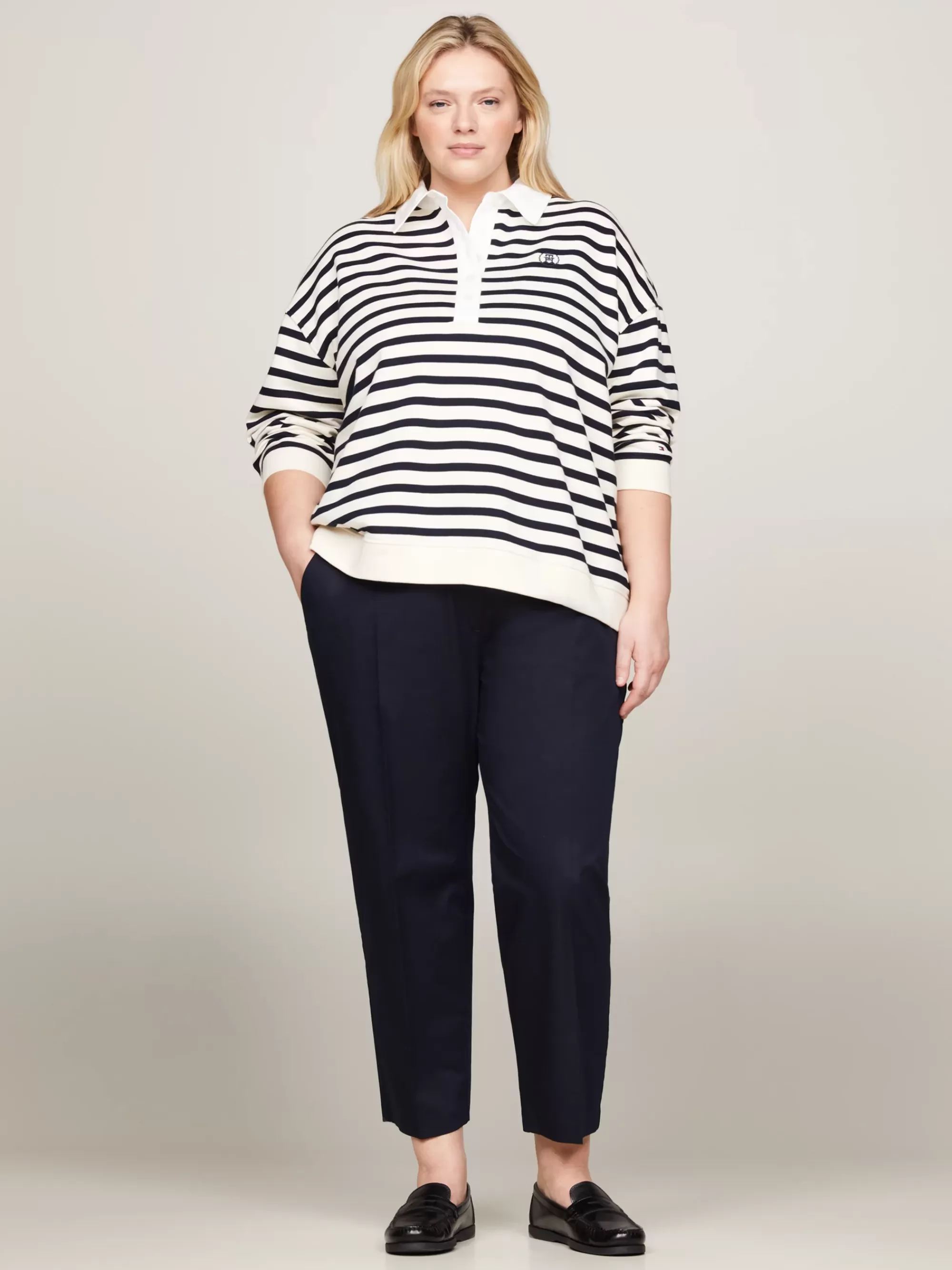 Curve Mode & Inclusieve Maten | Broeken*Tommy Hilfiger Curve Slim Straight Chino DESERT SKY