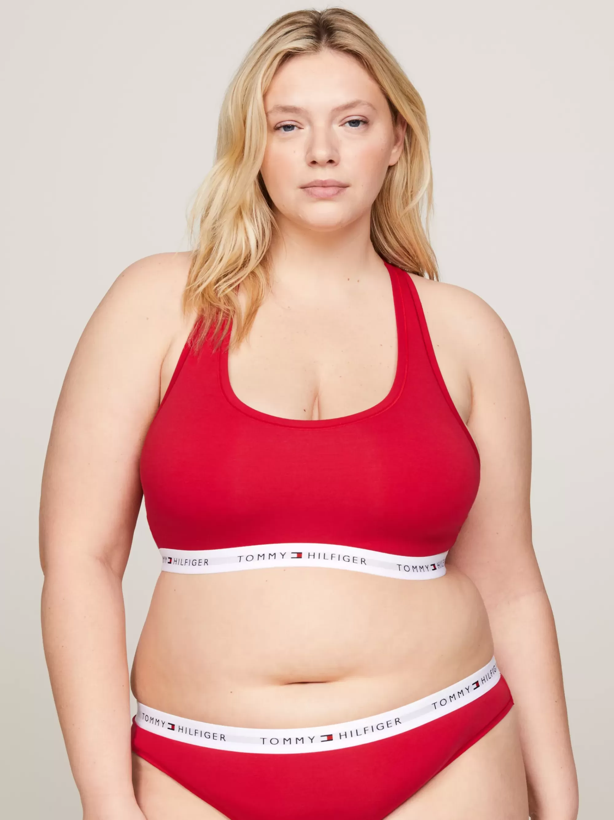 Bh's | Lingerie*Tommy Hilfiger Curve Tommy Icons Bralette Met Racerback PRIMARY RED