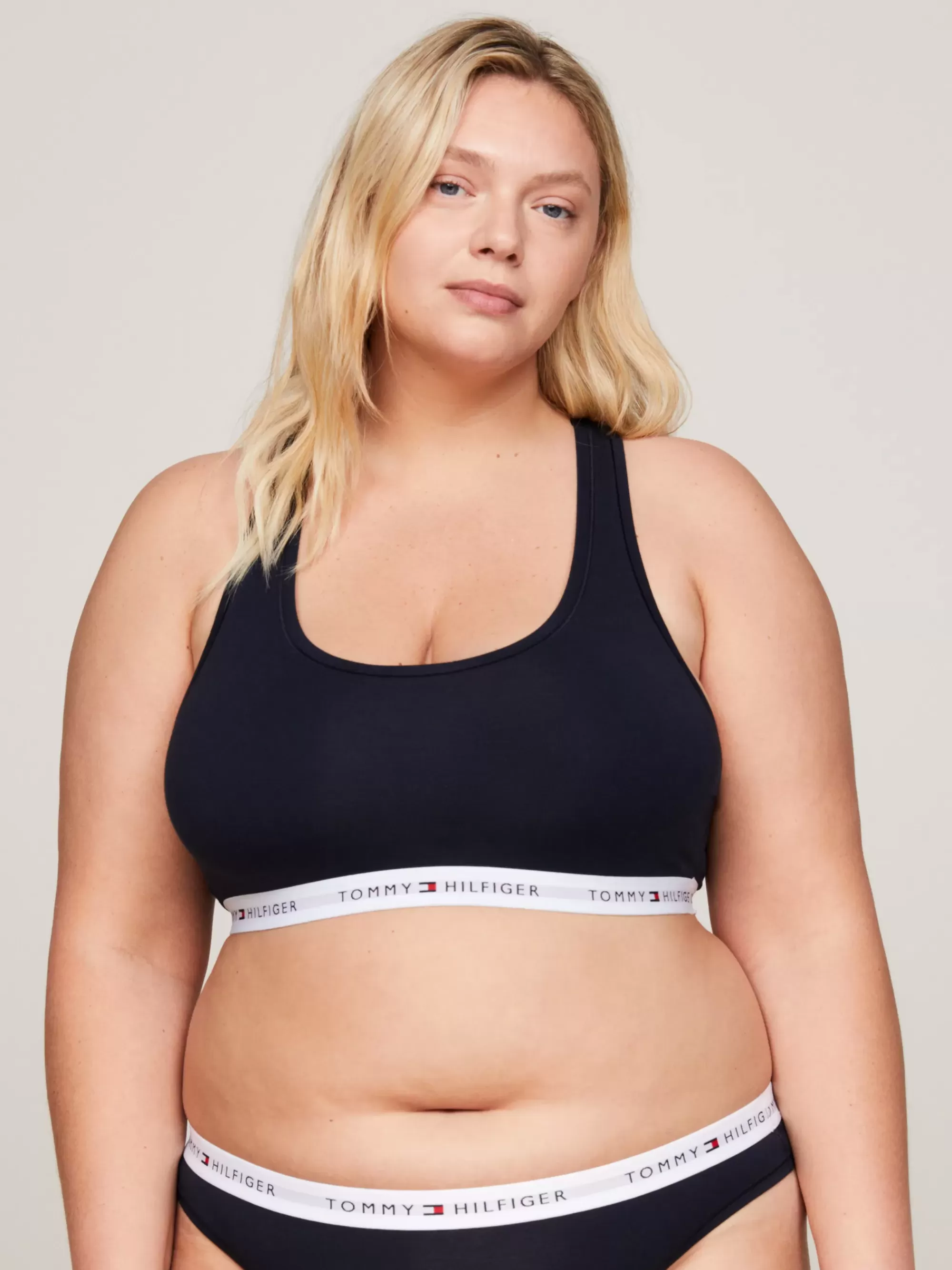 Bh's | Lingerie*Tommy Hilfiger Curve Tommy Icons Bralette Met Racerback DESERT SKY