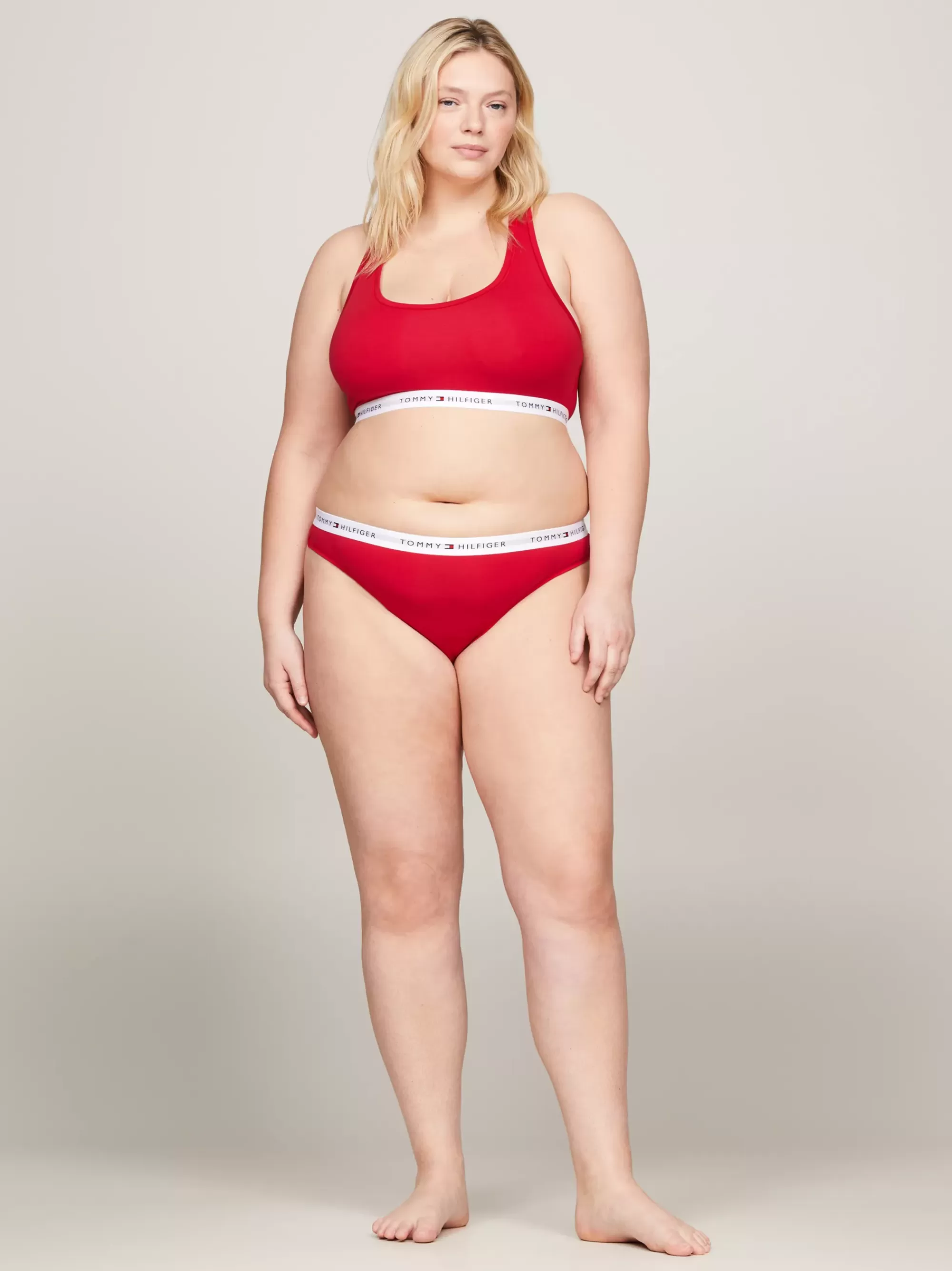 Bh's | Lingerie*Tommy Hilfiger Curve Tommy Icons Bralette Met Racerback PRIMARY RED