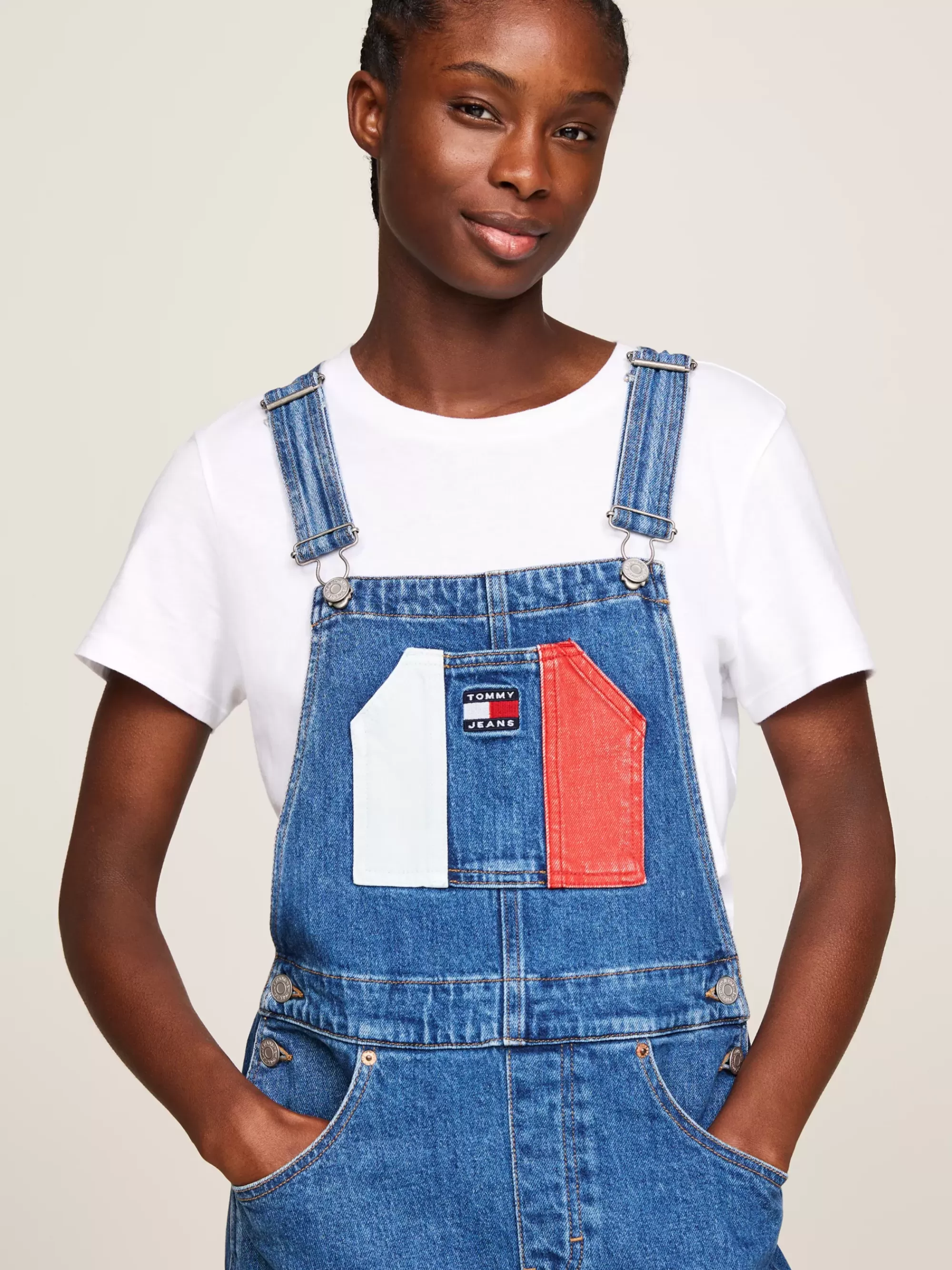 Curve Mode & Inclusieve Maten | Jurken*Tommy Hilfiger Denim Midi Dungaree-jurk DENIM MEDIUM