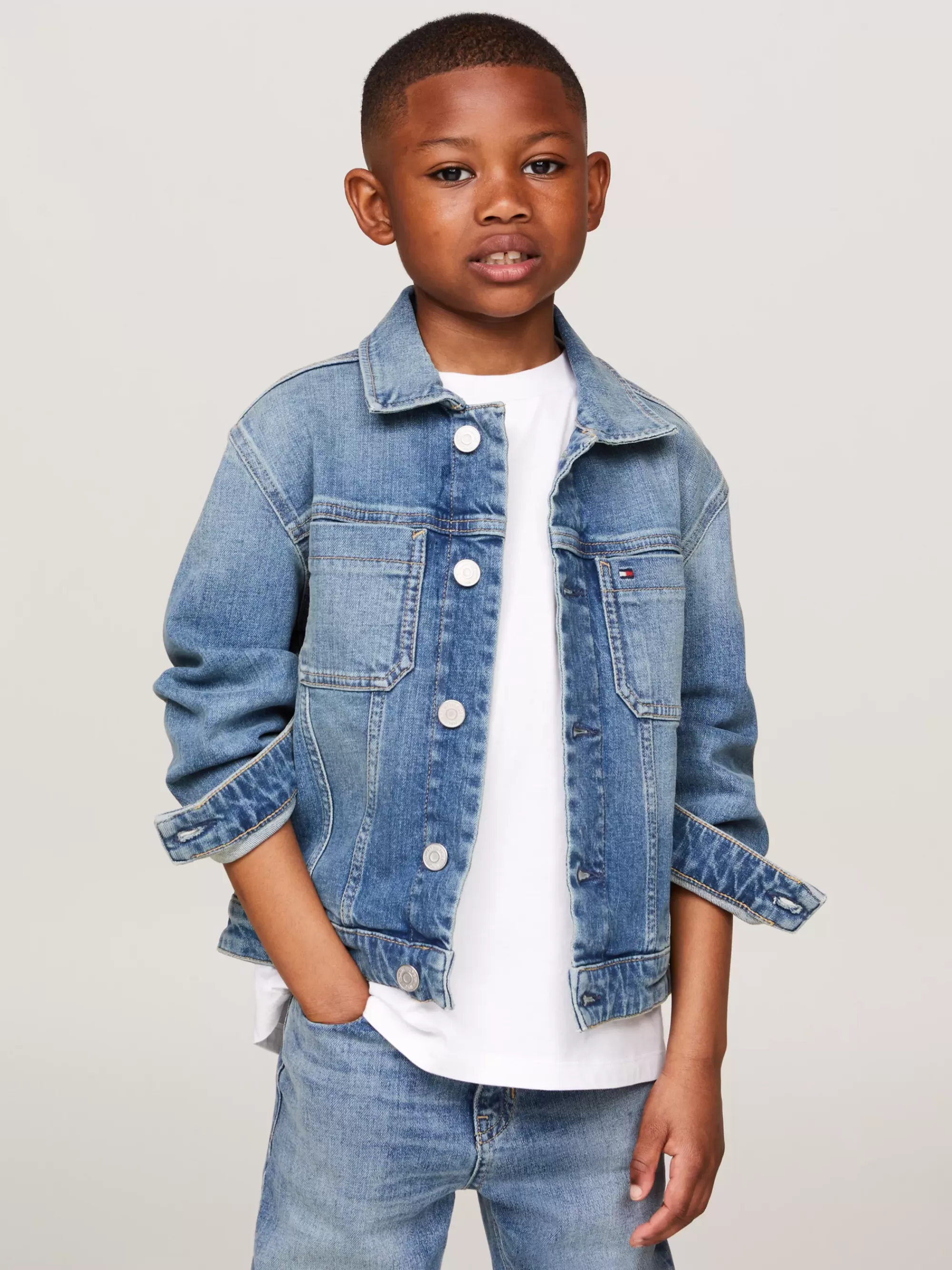Jassen*Tommy Hilfiger Denim Oversized Truckerjack VINTAGE