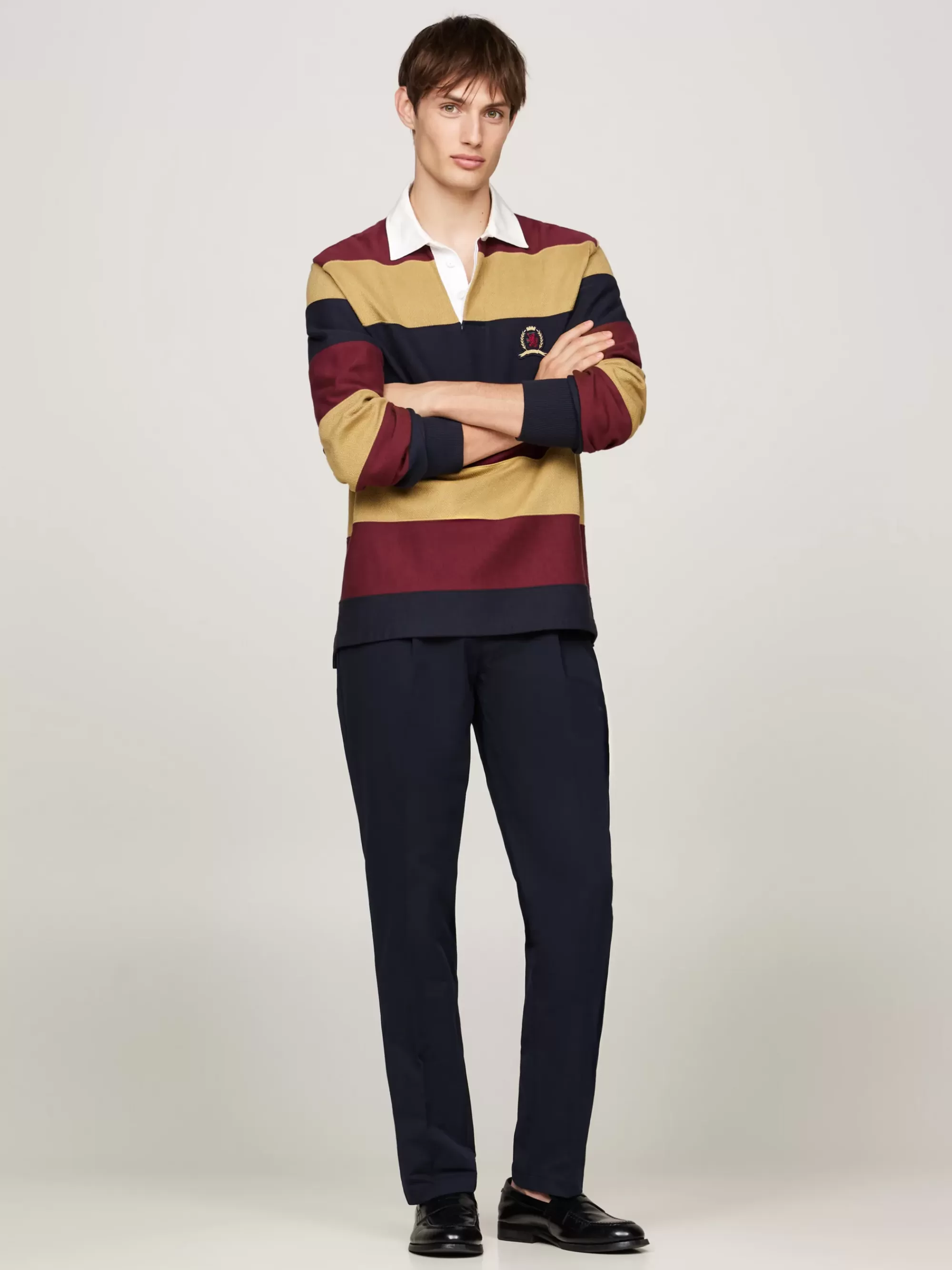Broeken*Tommy Hilfiger Denton Chino Met Rechte Broekspijpen DESERT SKY