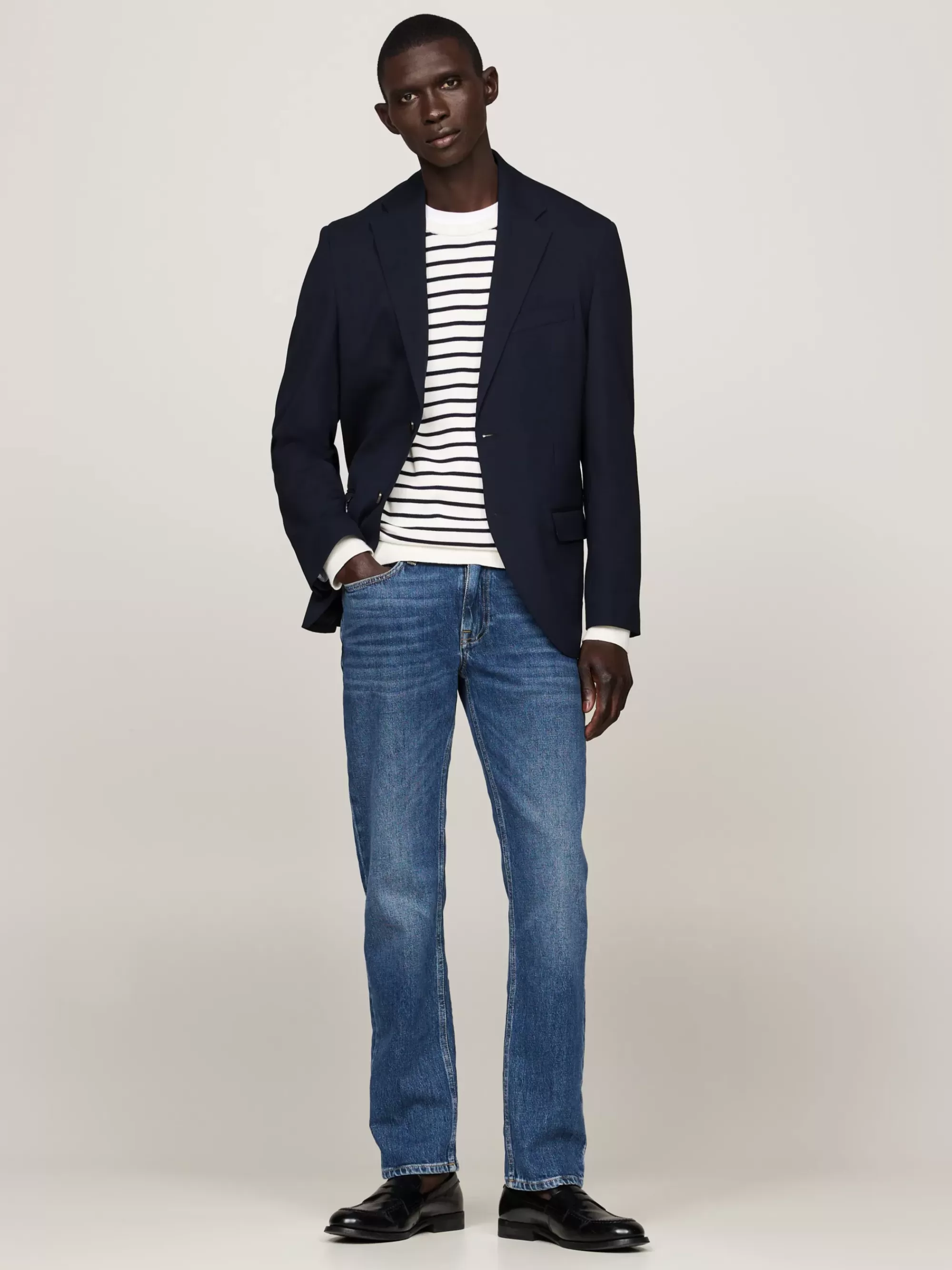 Jeans*Tommy Hilfiger Denton Faded Straight Jeans HIKER INDIGO