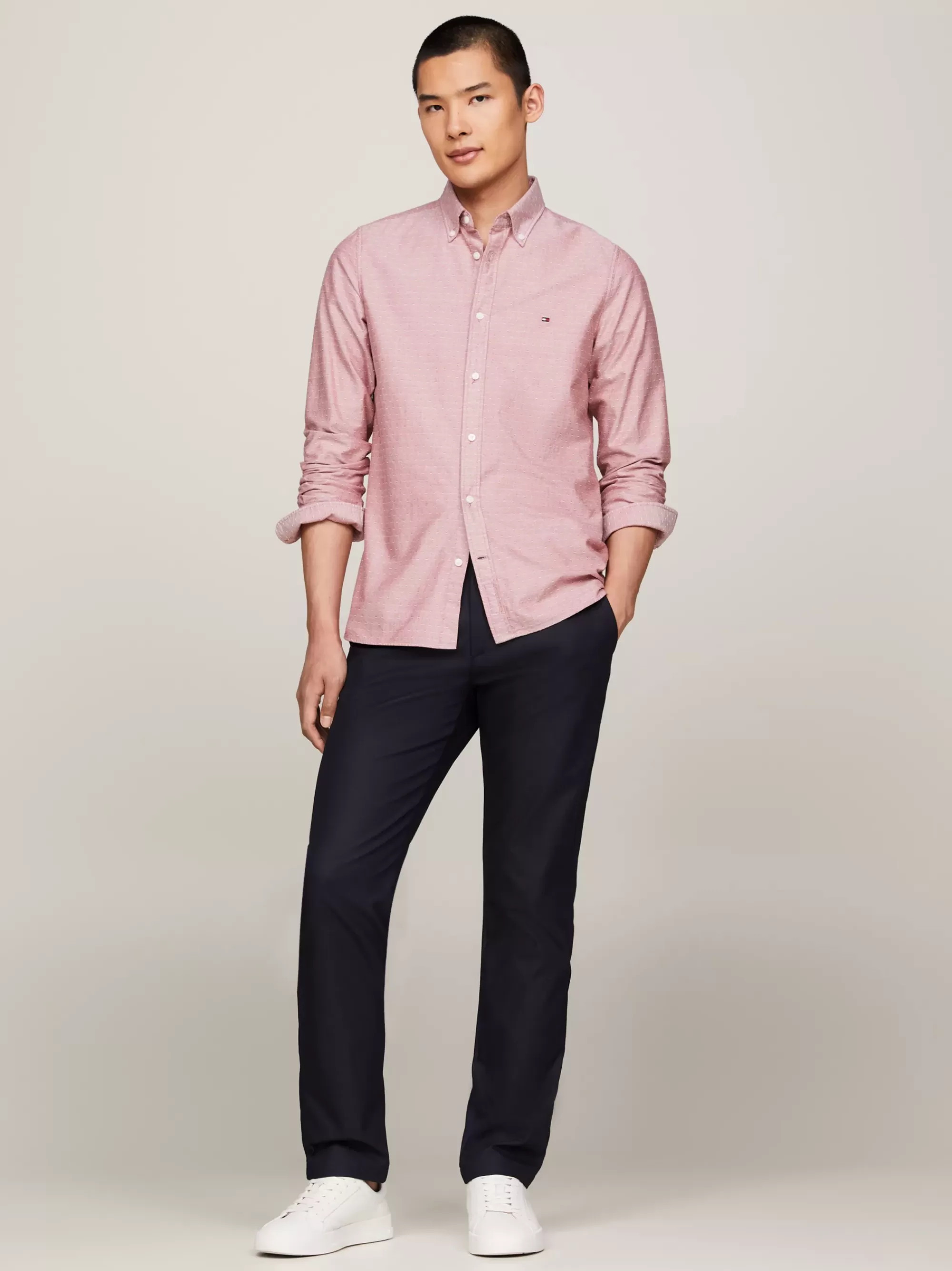 Broeken*Tommy Hilfiger Denton Straight Chino DESERT SKY