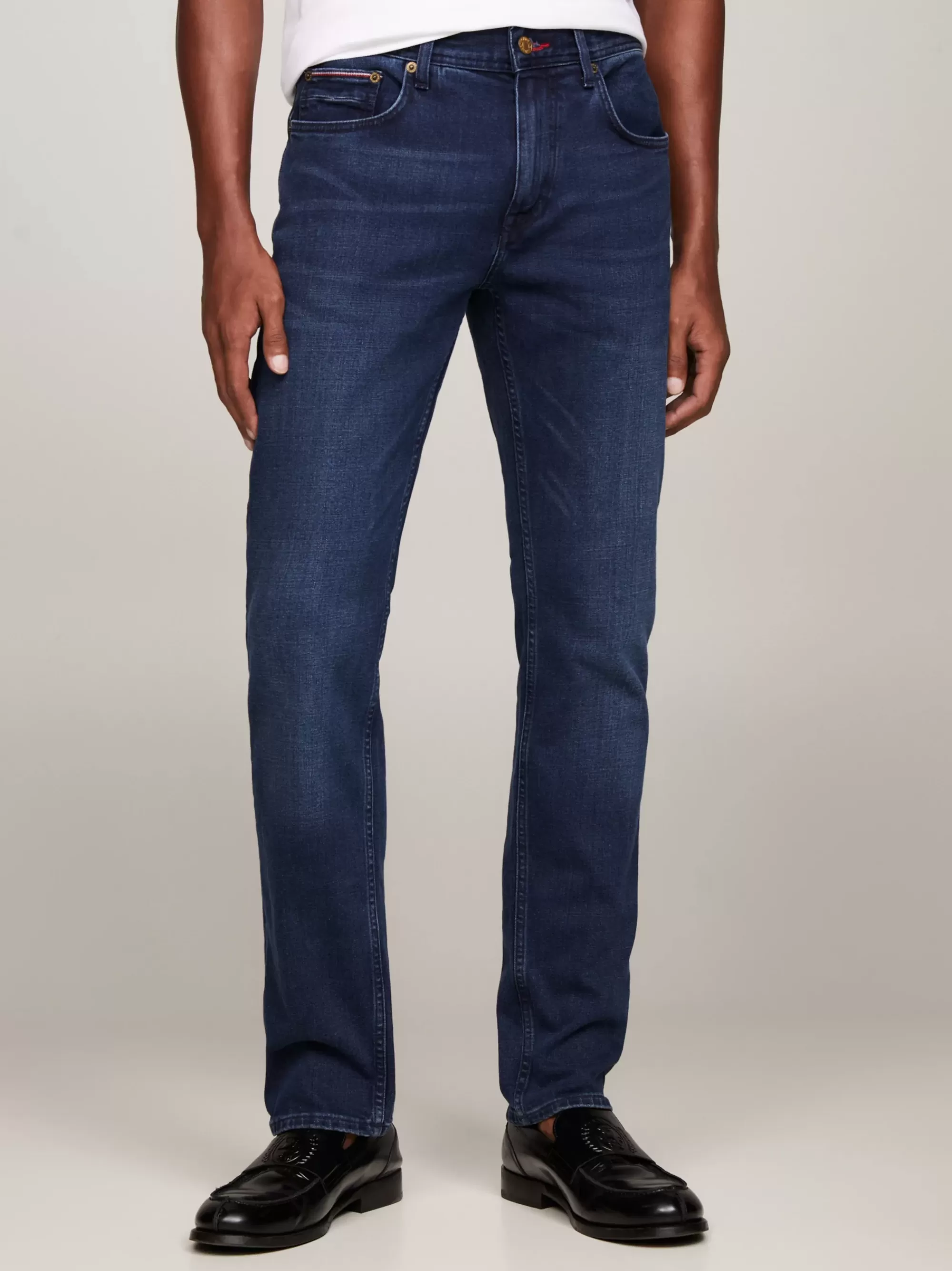 Jeans*Tommy Hilfiger Denton Straight Jeans Met Fading BRIDGER INDIGO