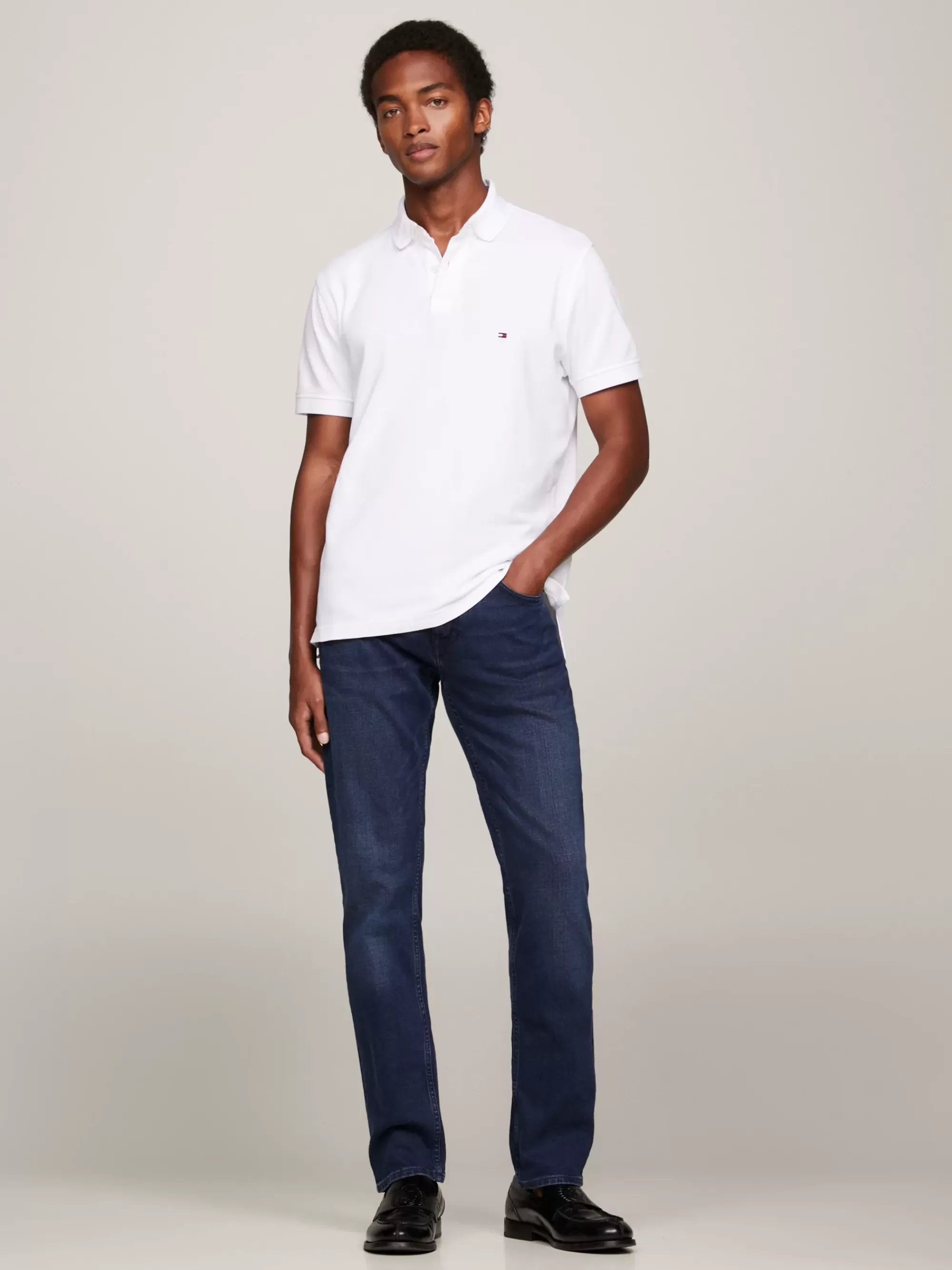 Jeans*Tommy Hilfiger Denton Straight Jeans Met Fading BRIDGER INDIGO