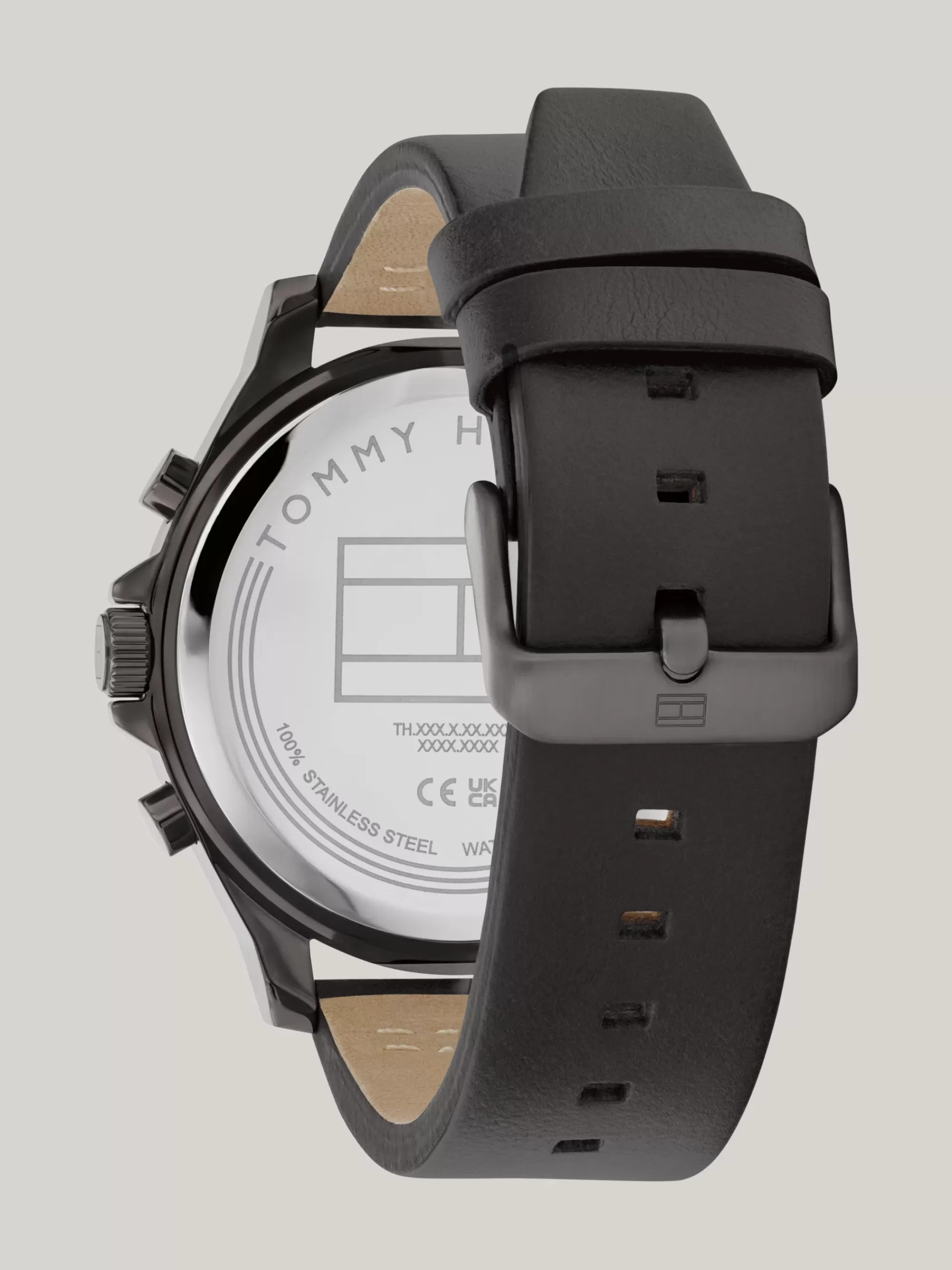 Horloges*Tommy Hilfiger Donkergrijs Horloge Met Grijze Wijzerplaat GREY