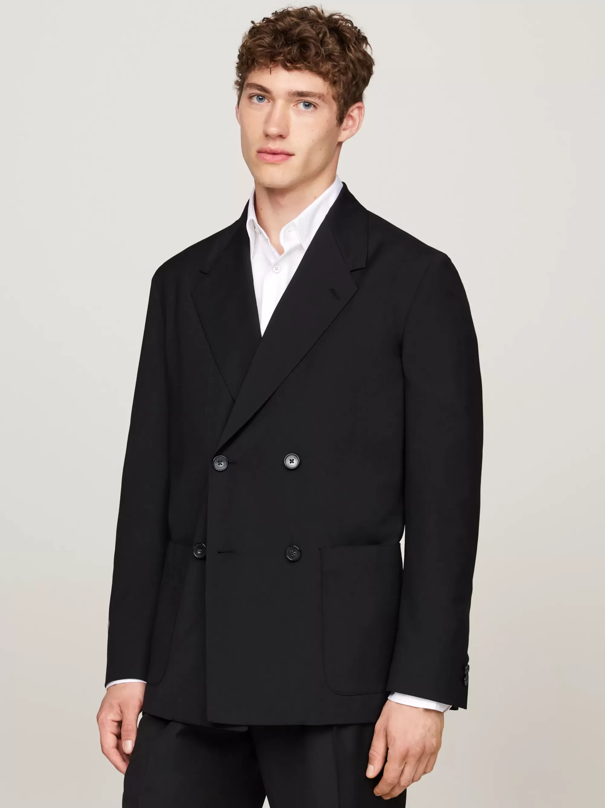 Pakken & Tailored*Tommy Hilfiger Double-breasted Blazer BLACK
