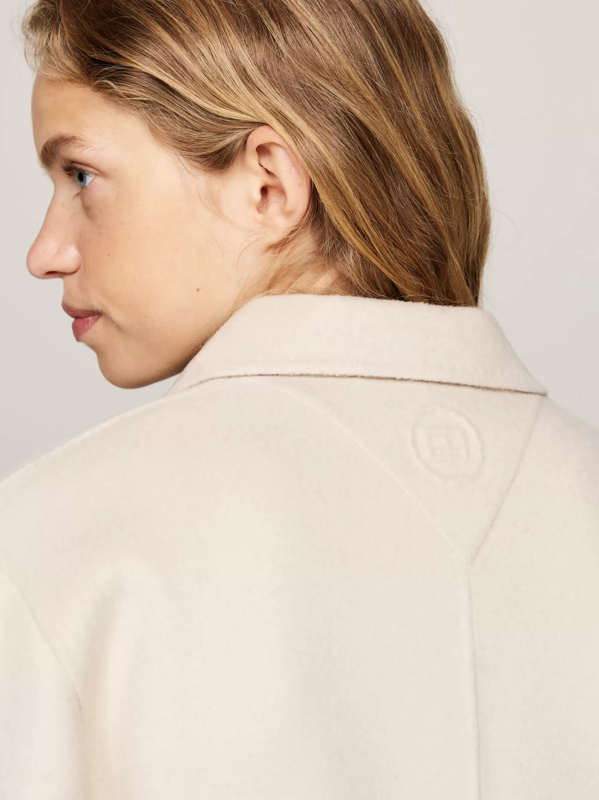 Jassen & Jacks | Wollen Jassen*Tommy Hilfiger Double-breasted Relaxed Fit Jas CLASSIC BEIGE
