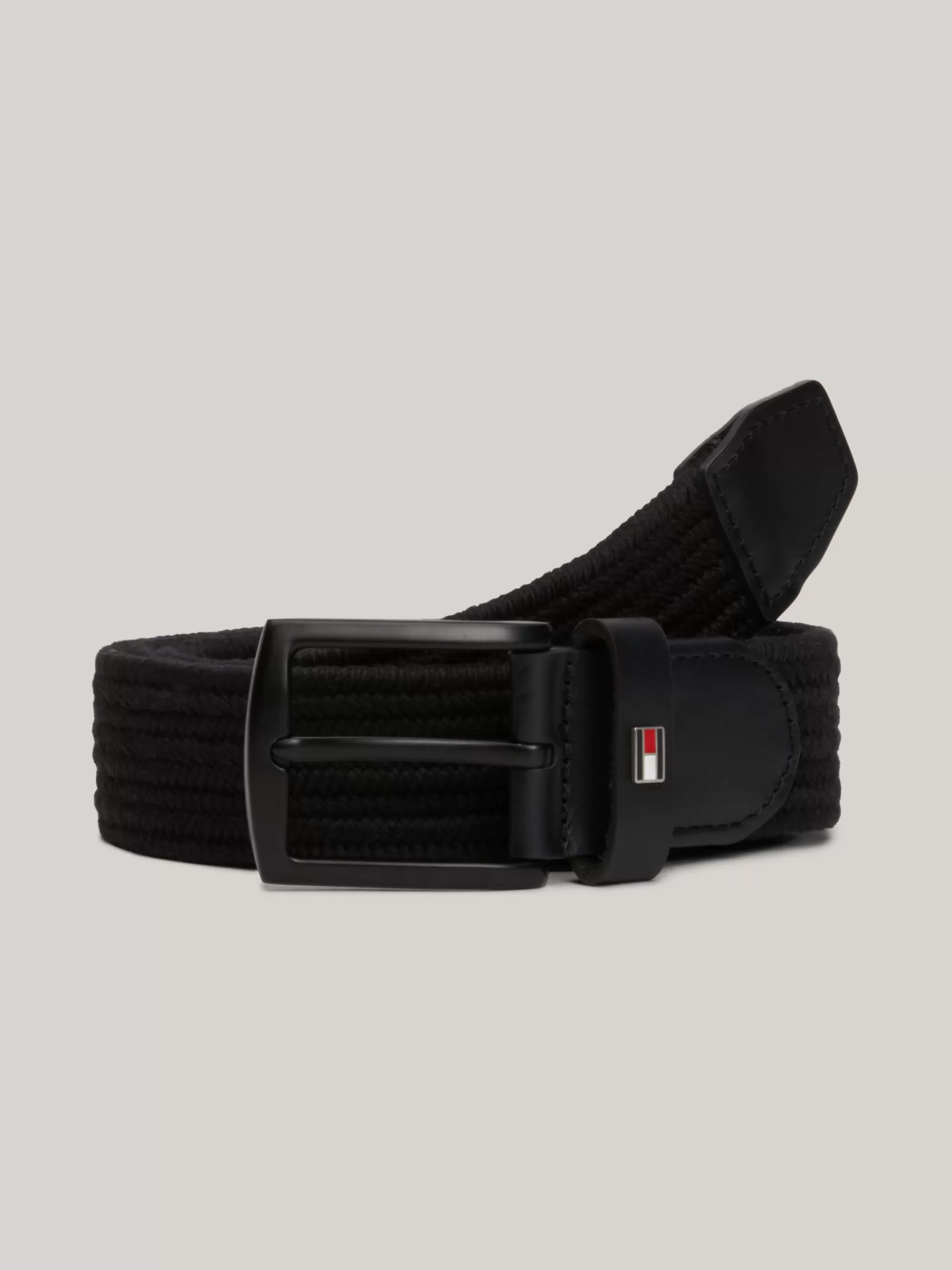 Riemen*Tommy Hilfiger Elastische Gevlochten Riem BLACK