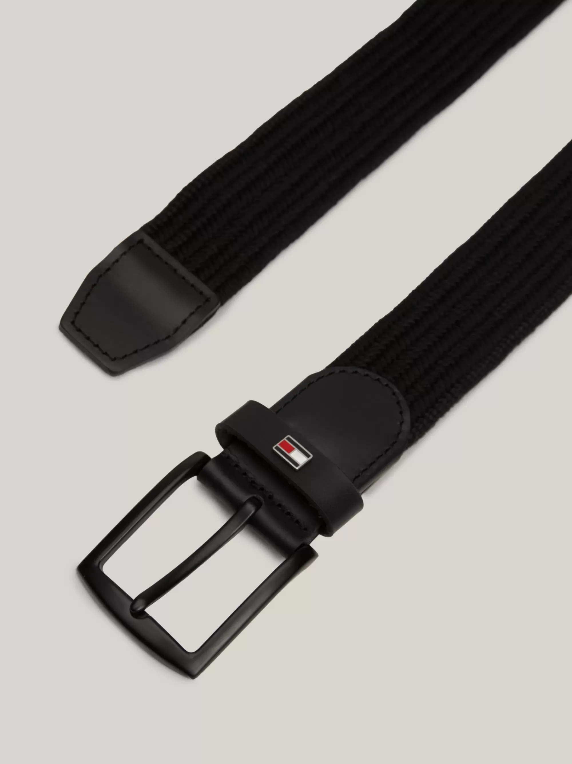 Riemen*Tommy Hilfiger Elastische Gevlochten Riem BLACK