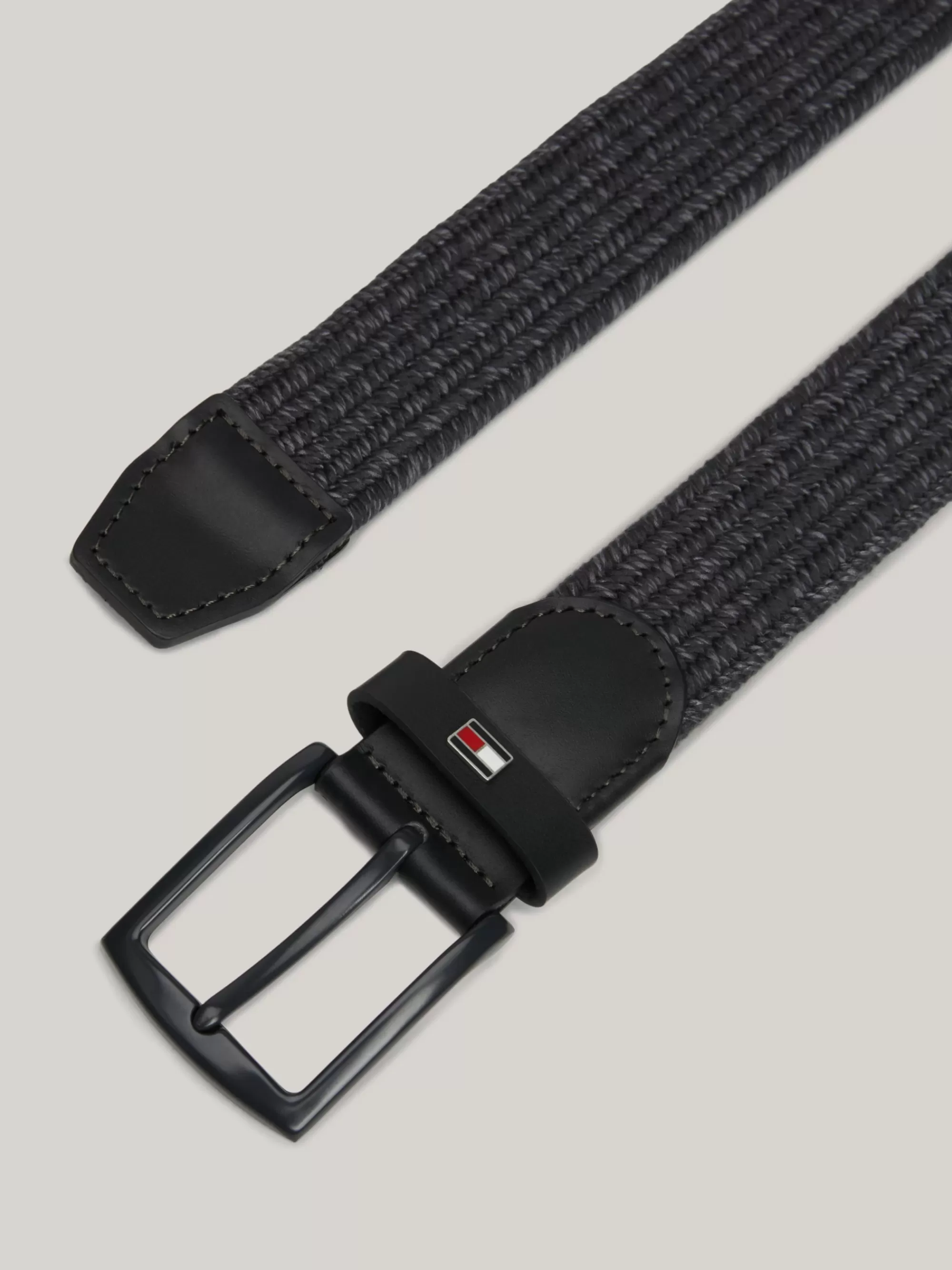 Riemen*Tommy Hilfiger Elastische Gevlochten Riem MEDIUM GREY / SHADY STONE