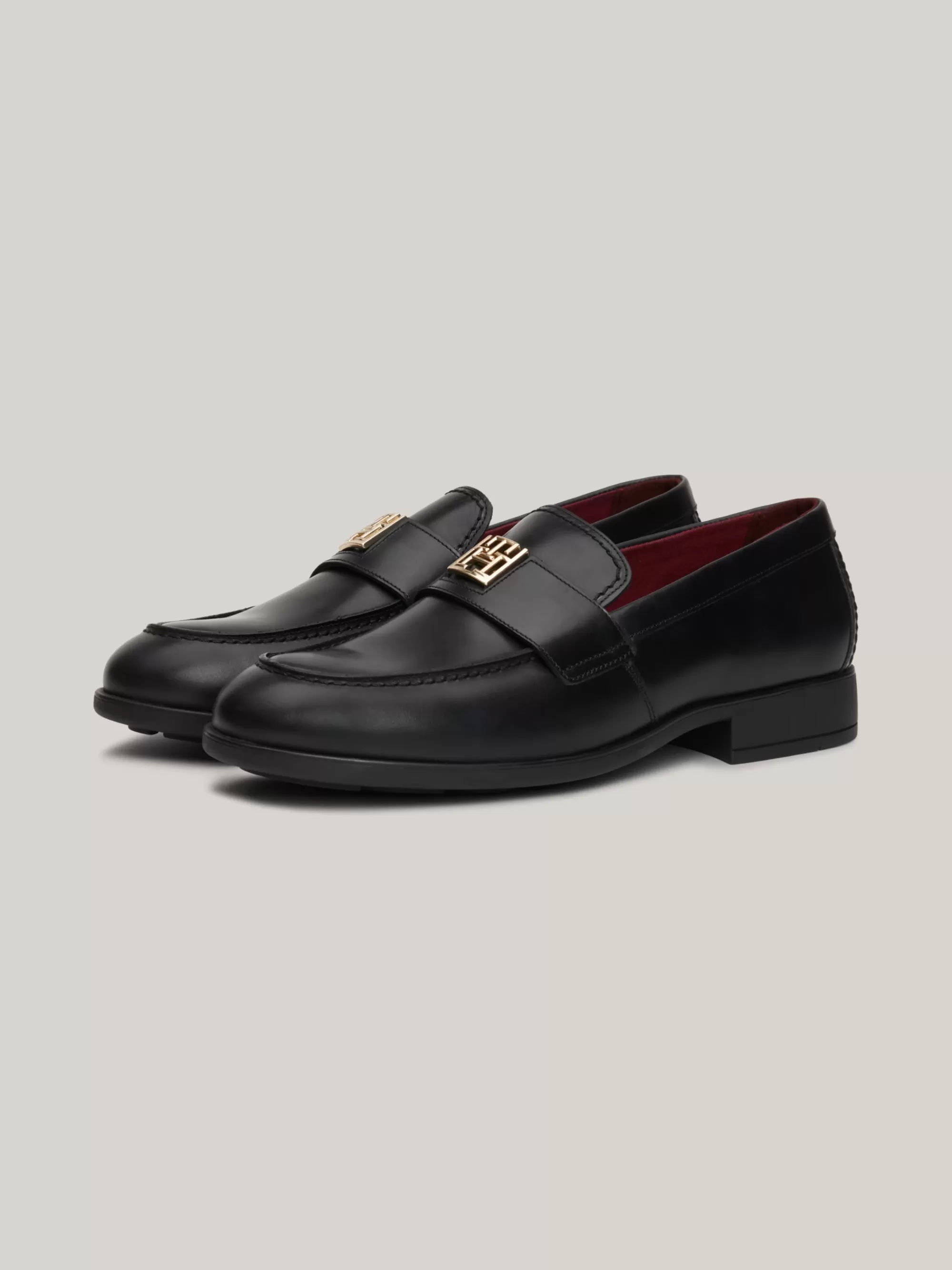 Mocassins & Instappers | Platte Schoenen*Tommy Hilfiger Elevated Leren Loafer BLACK