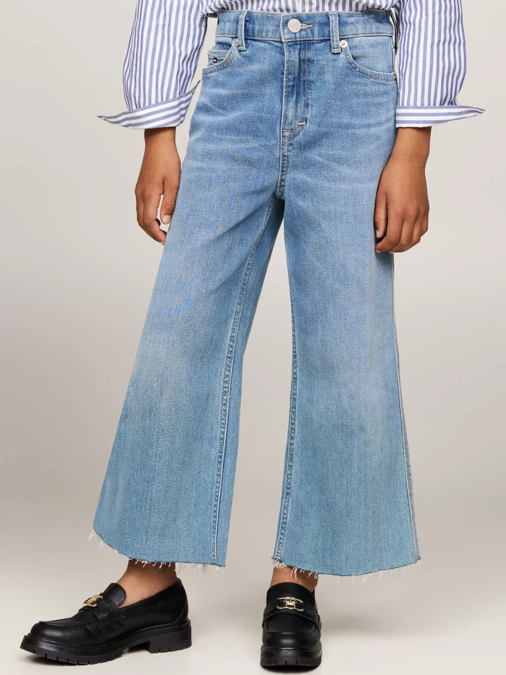 Jeans*Tommy Hilfiger Enkellange Jeans Met Wijde Fit En Fading LTUSED