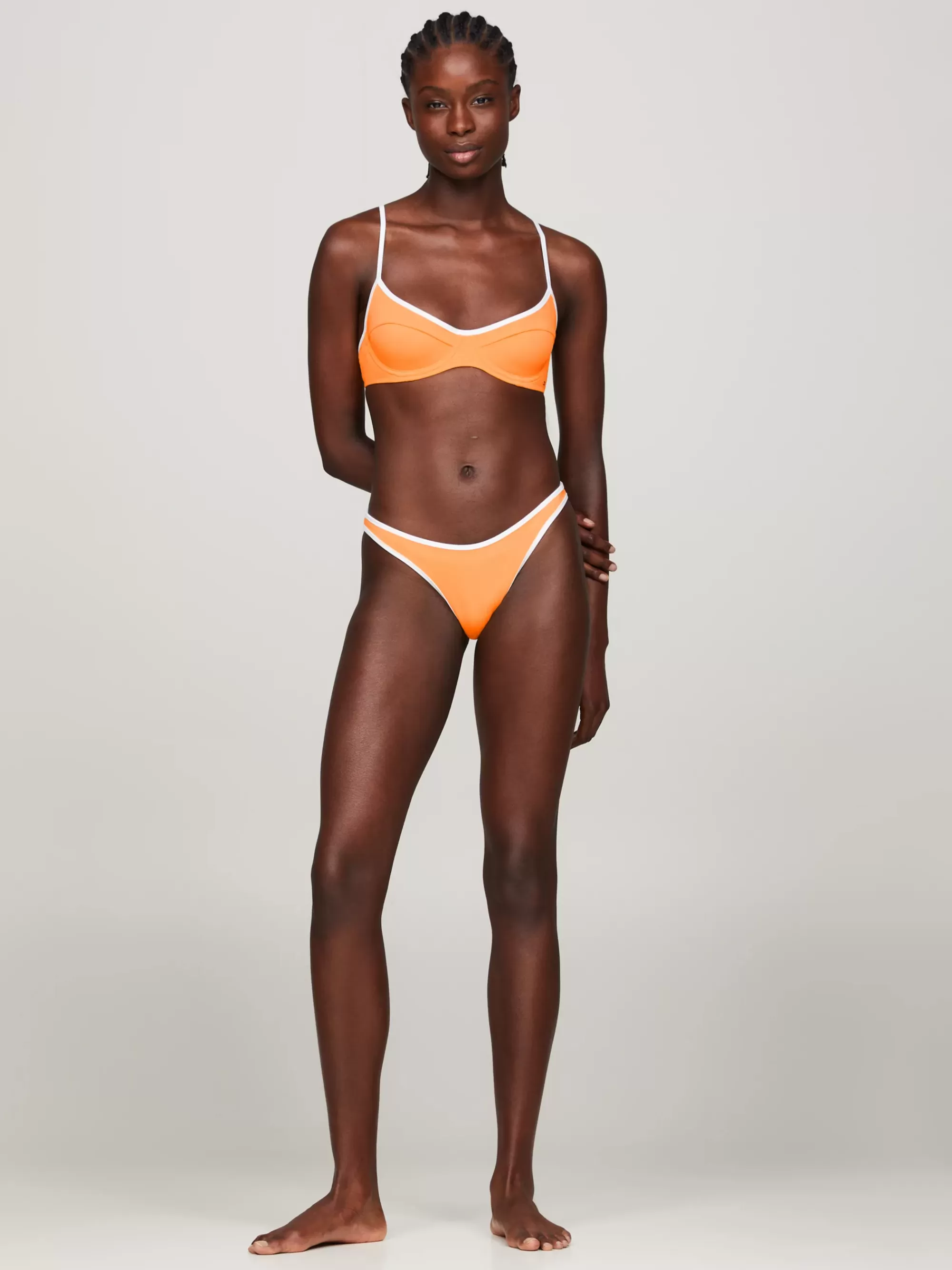 Swimwear | Curve Mode & Inclusieve Maten*Tommy Hilfiger Essential Balconette-bikinitop Met Bies DAYLIGHT ORANGE