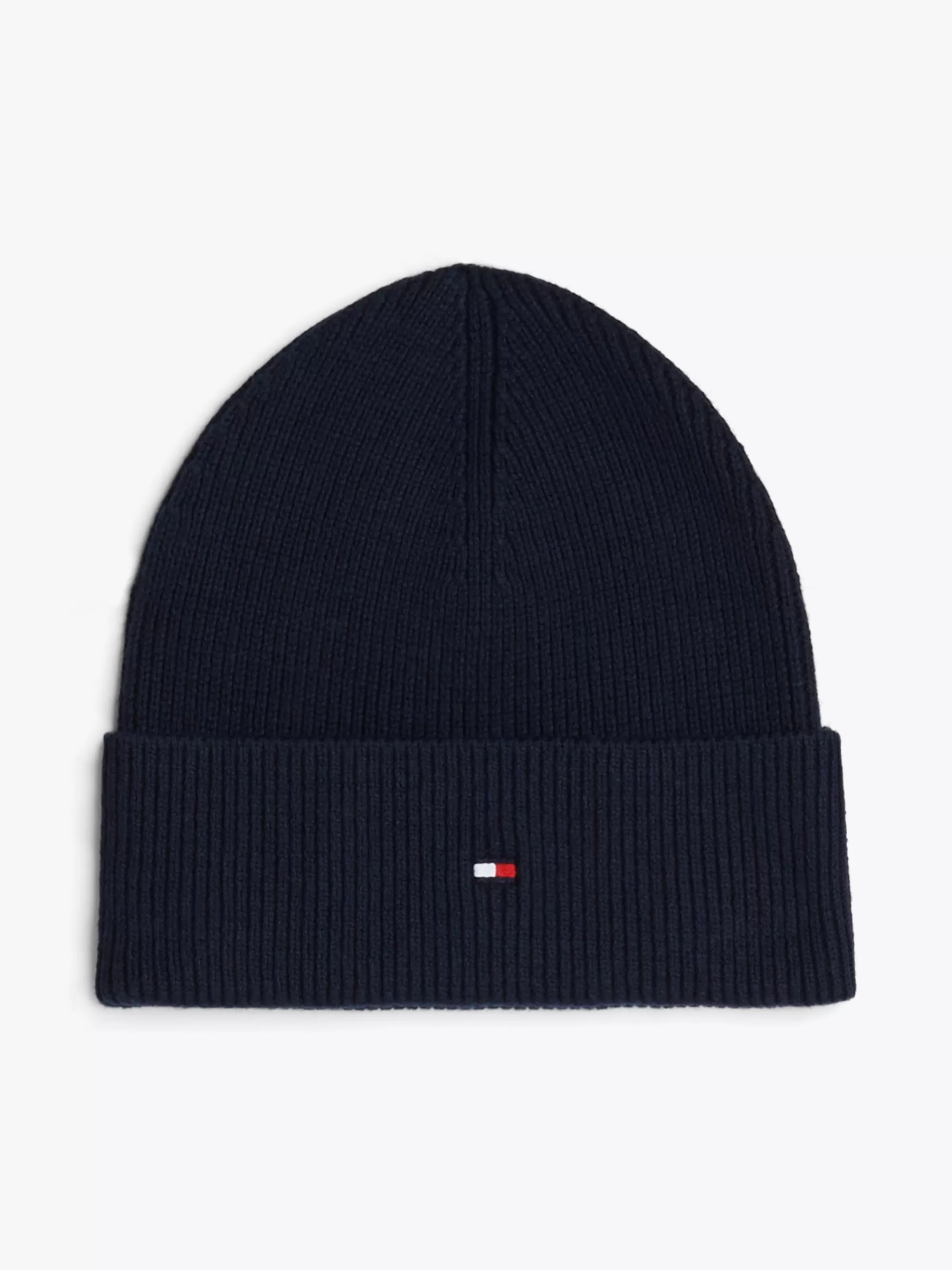 Mutsen | Mutsen & Sjaals*Tommy Hilfiger Essential Beanie Met Kasjmier En Vlag SPACE BLUE