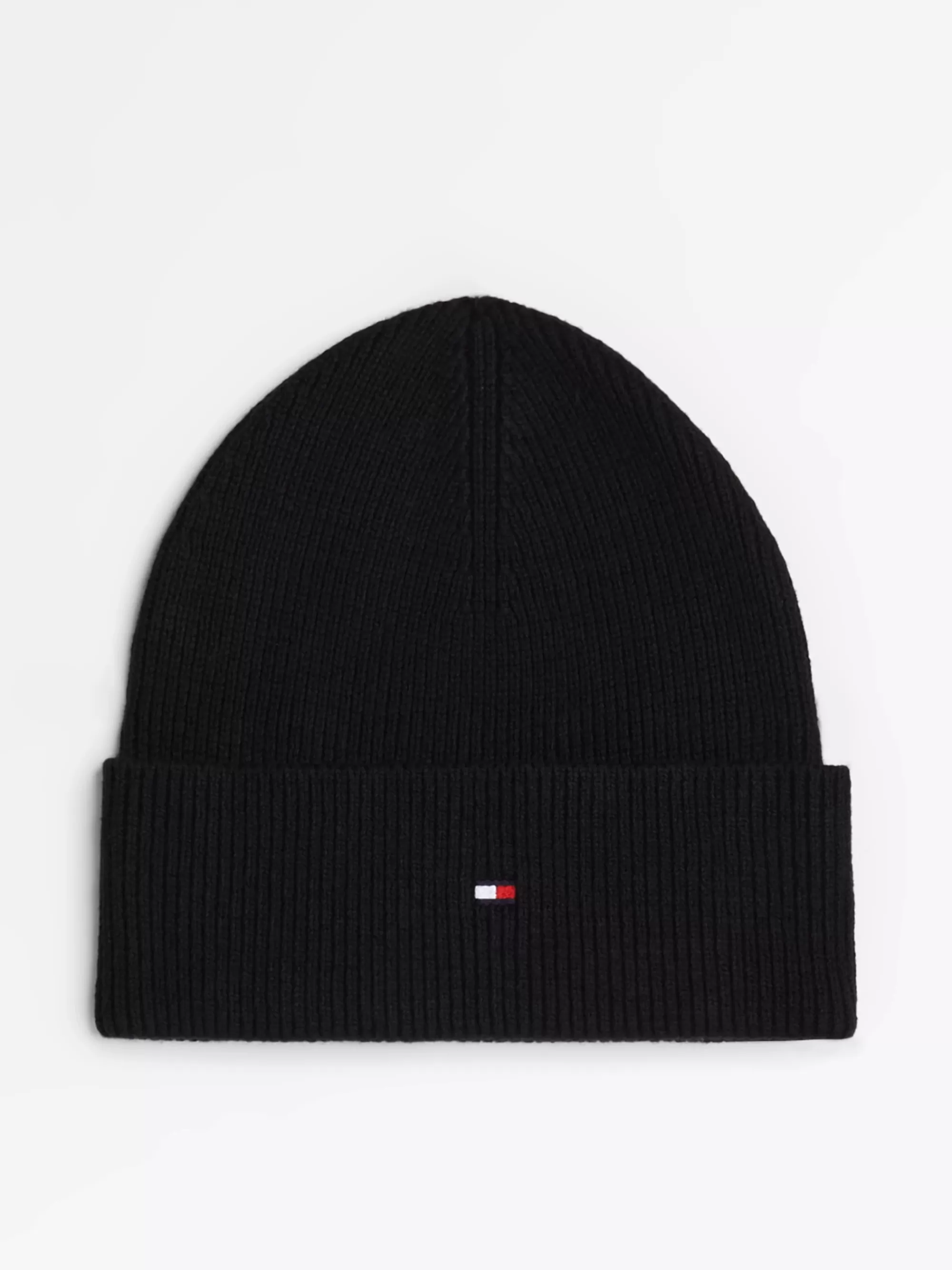 Mutsen | Mutsen & Sjaals*Tommy Hilfiger Essential Beanie Met Kasjmier En Vlag BLACK