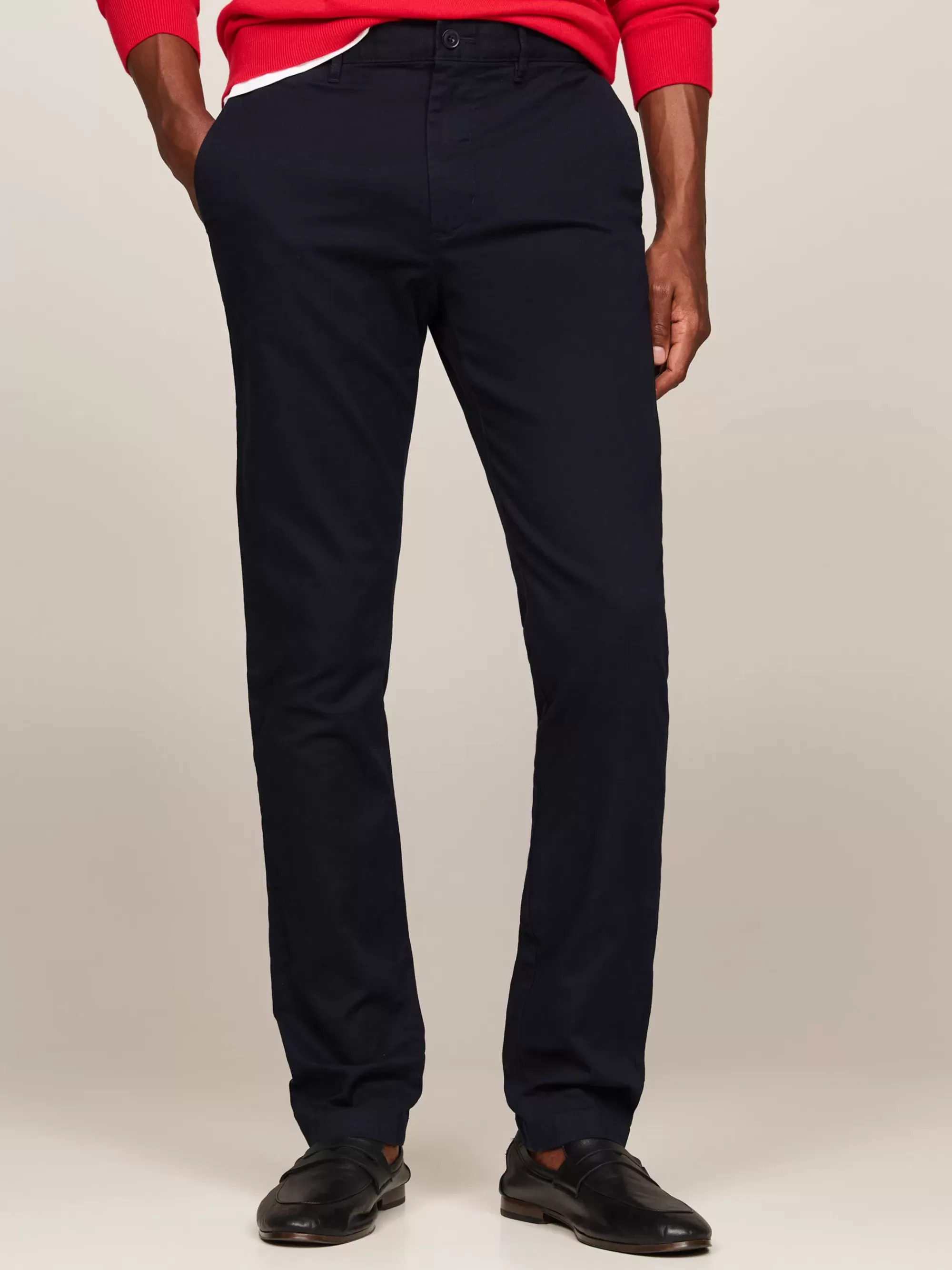 Broeken*Tommy Hilfiger Essential Bleecker Slim Chino DESERT SKY