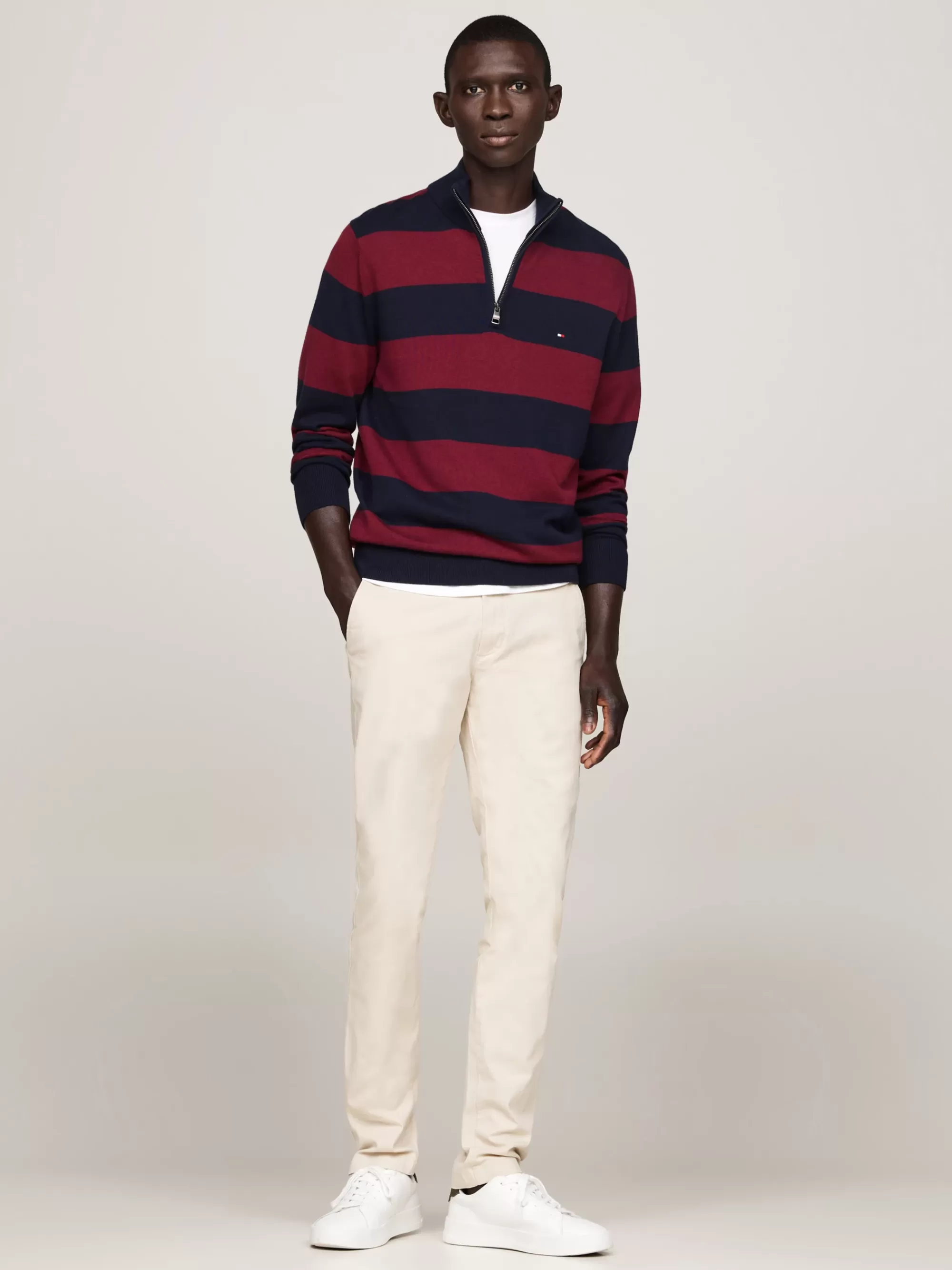 Broeken*Tommy Hilfiger Essential Bleecker Slim Chino CLASSIC BEIGE