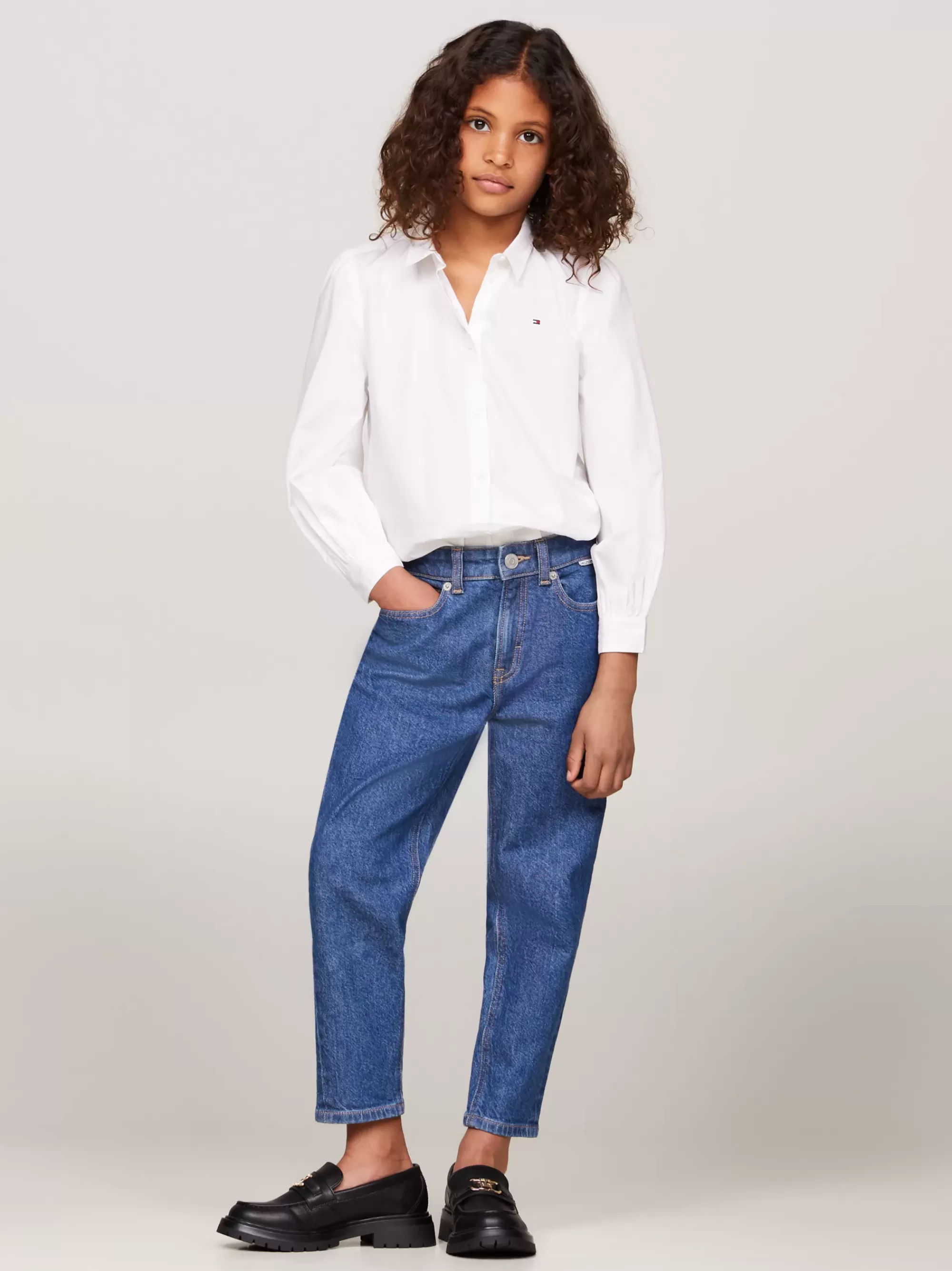 Tops & T-Shirts*Tommy Hilfiger Essential Blouse Met Gesmokte Mouwen WHITE
