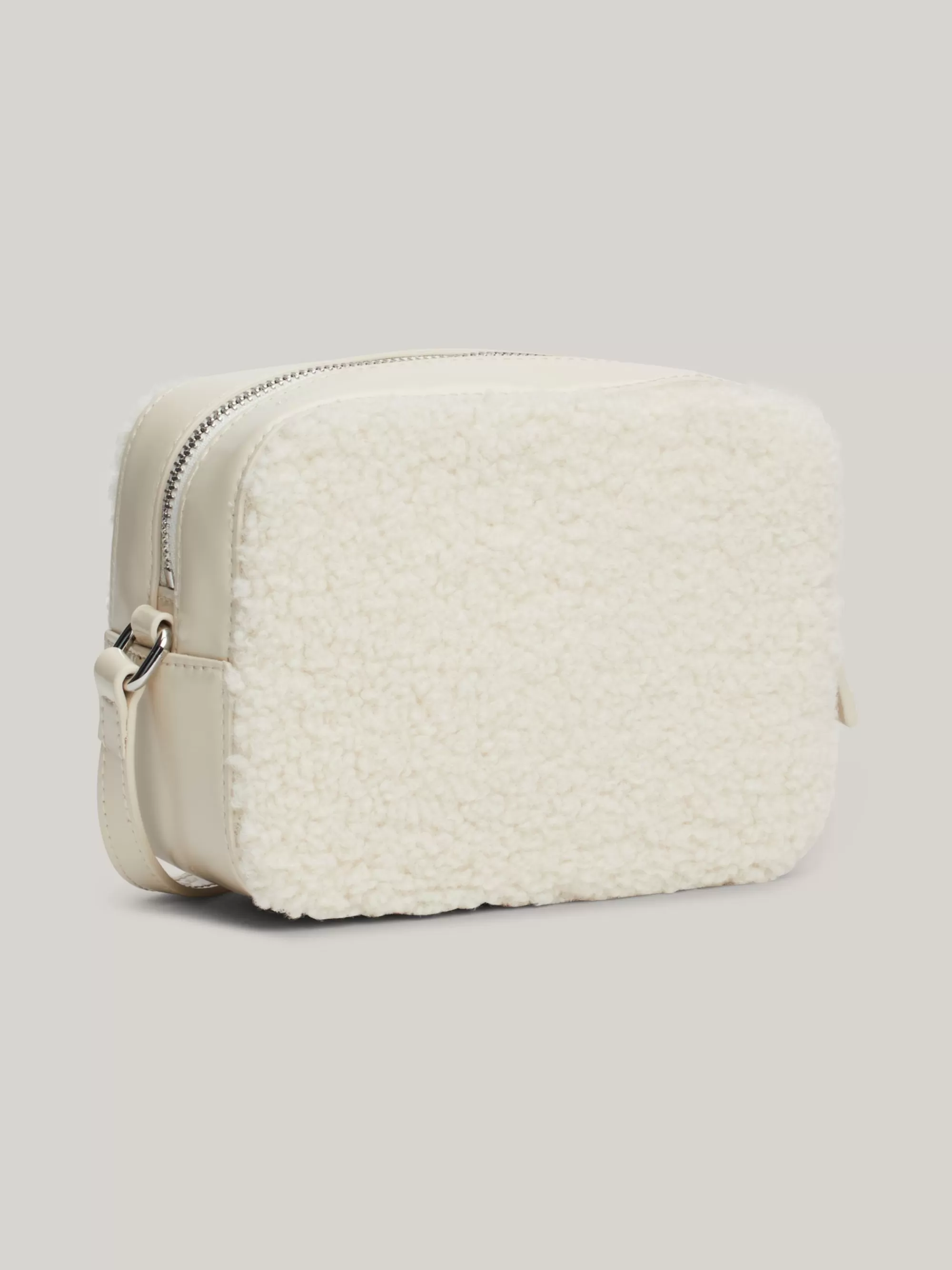 Crossbodytassen*Tommy Hilfiger Essential Cameratas Van Sherpa-fleece NEWSPRINT