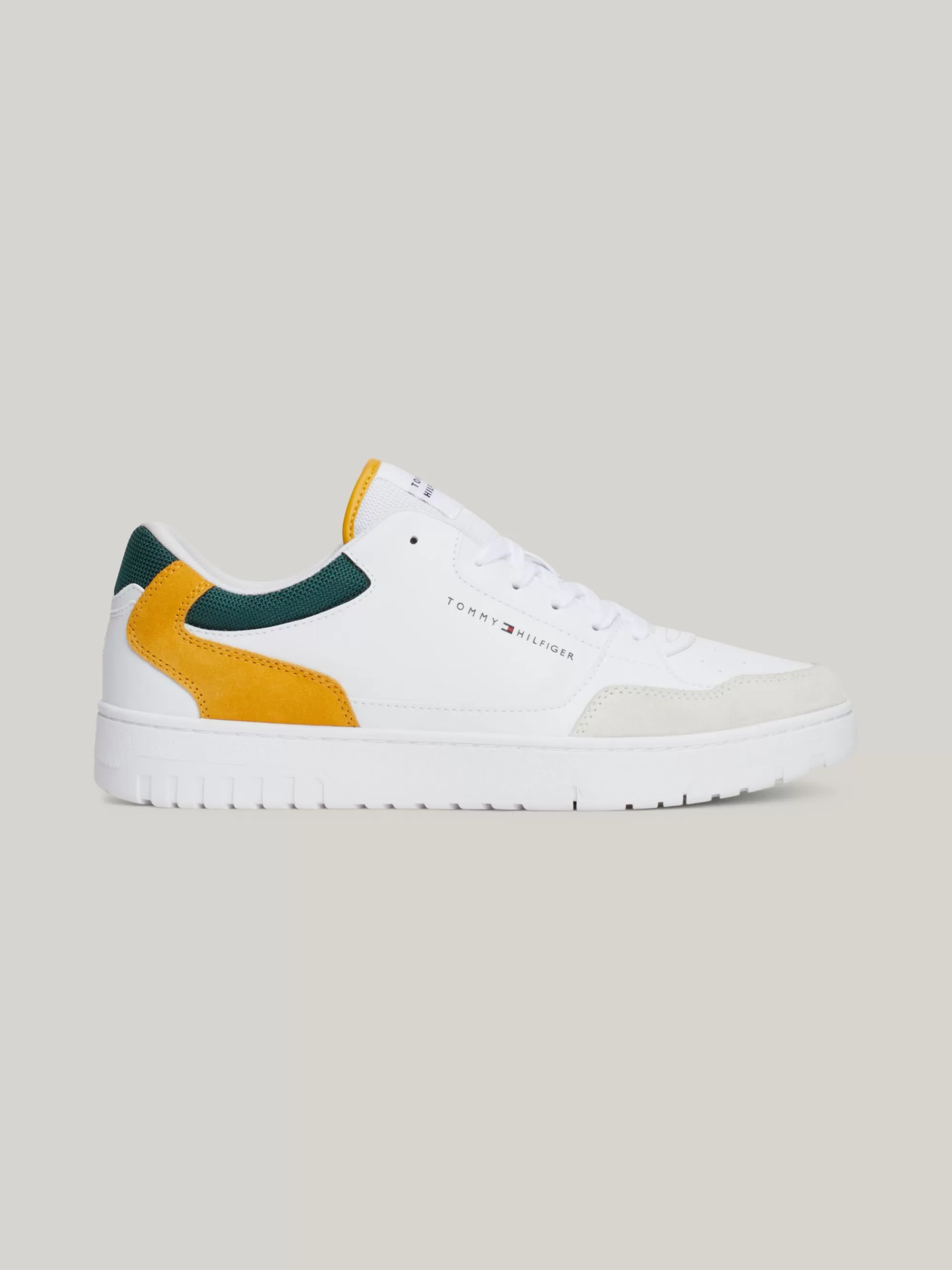 White Trainers | Sneakers*Tommy Hilfiger Essential Colour-pop Basketbalsneaker CITY YELLOW