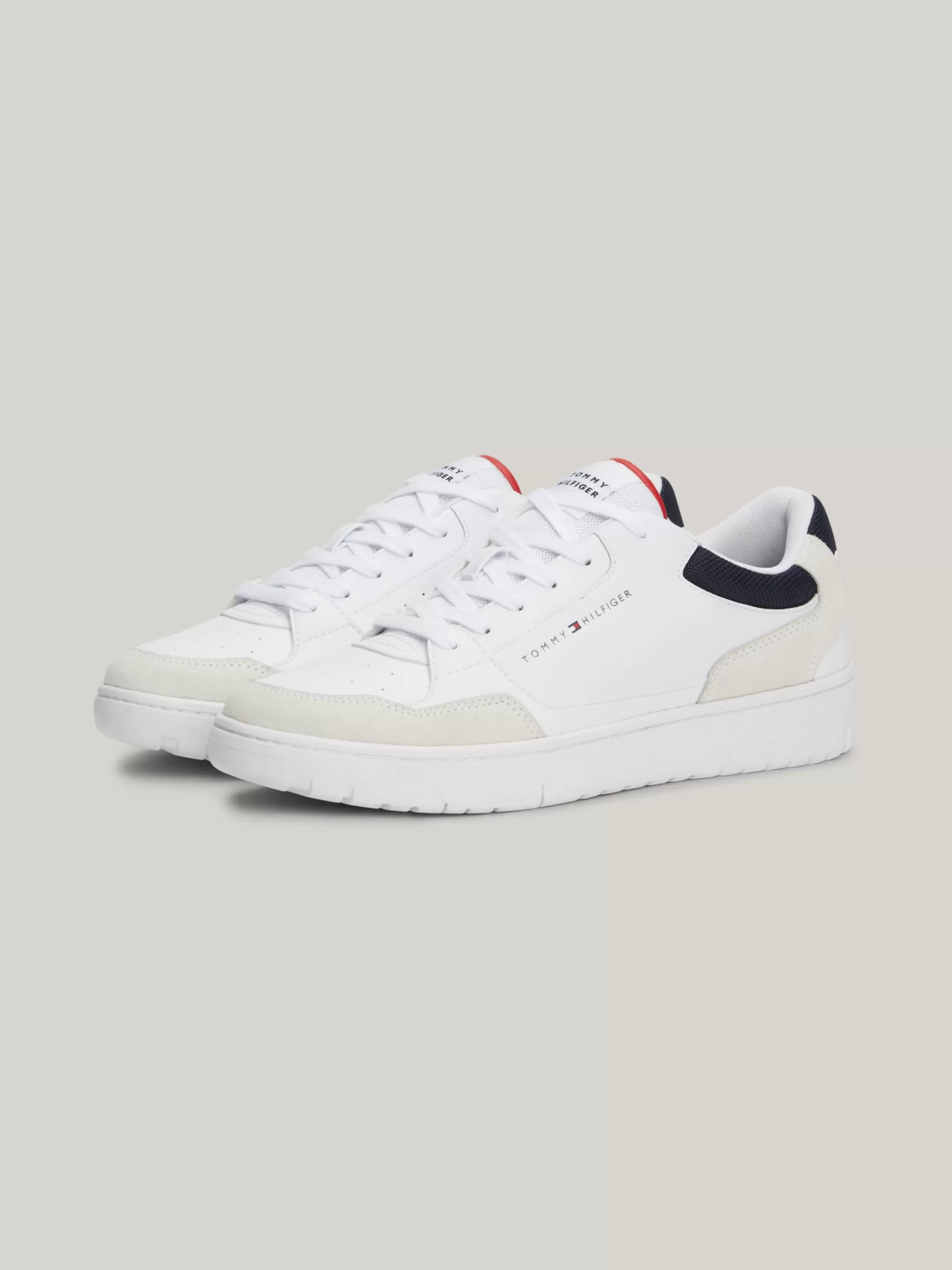 White Trainers | Sneakers*Tommy Hilfiger Essential Colour-pop Basketbalsneaker WHITE