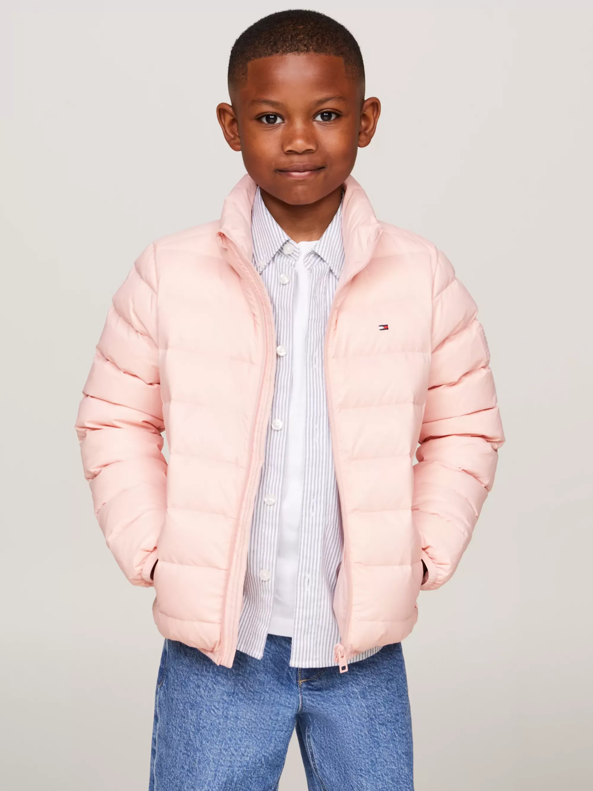 Jassen & Jacks | Jassen*Tommy Hilfiger Essential Fitted Donsjack SOFT ROSE