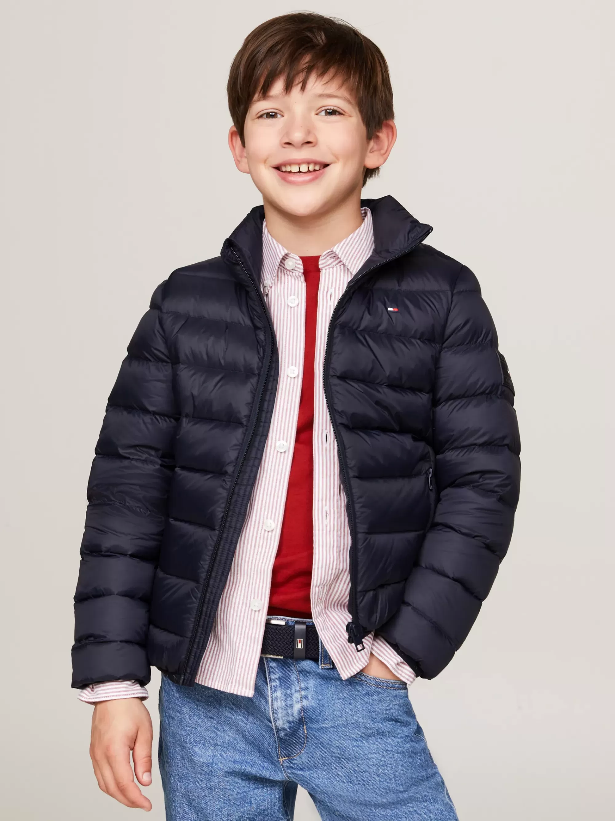 Jassen & Jacks | Jassen*Tommy Hilfiger Essential Fitted Donsjack DESERT SKY