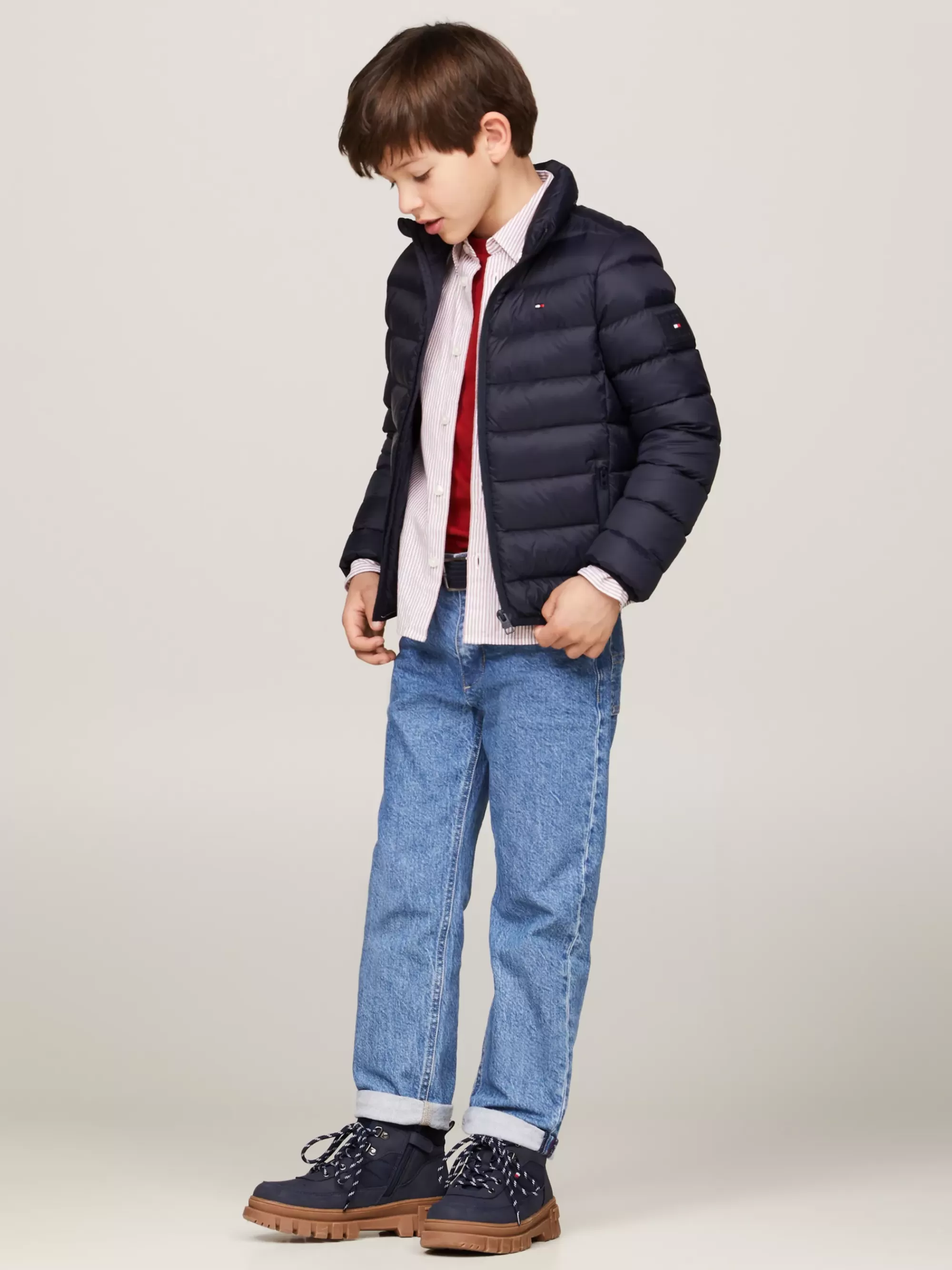 Jassen & Jacks | Jassen*Tommy Hilfiger Essential Fitted Donsjack DESERT SKY
