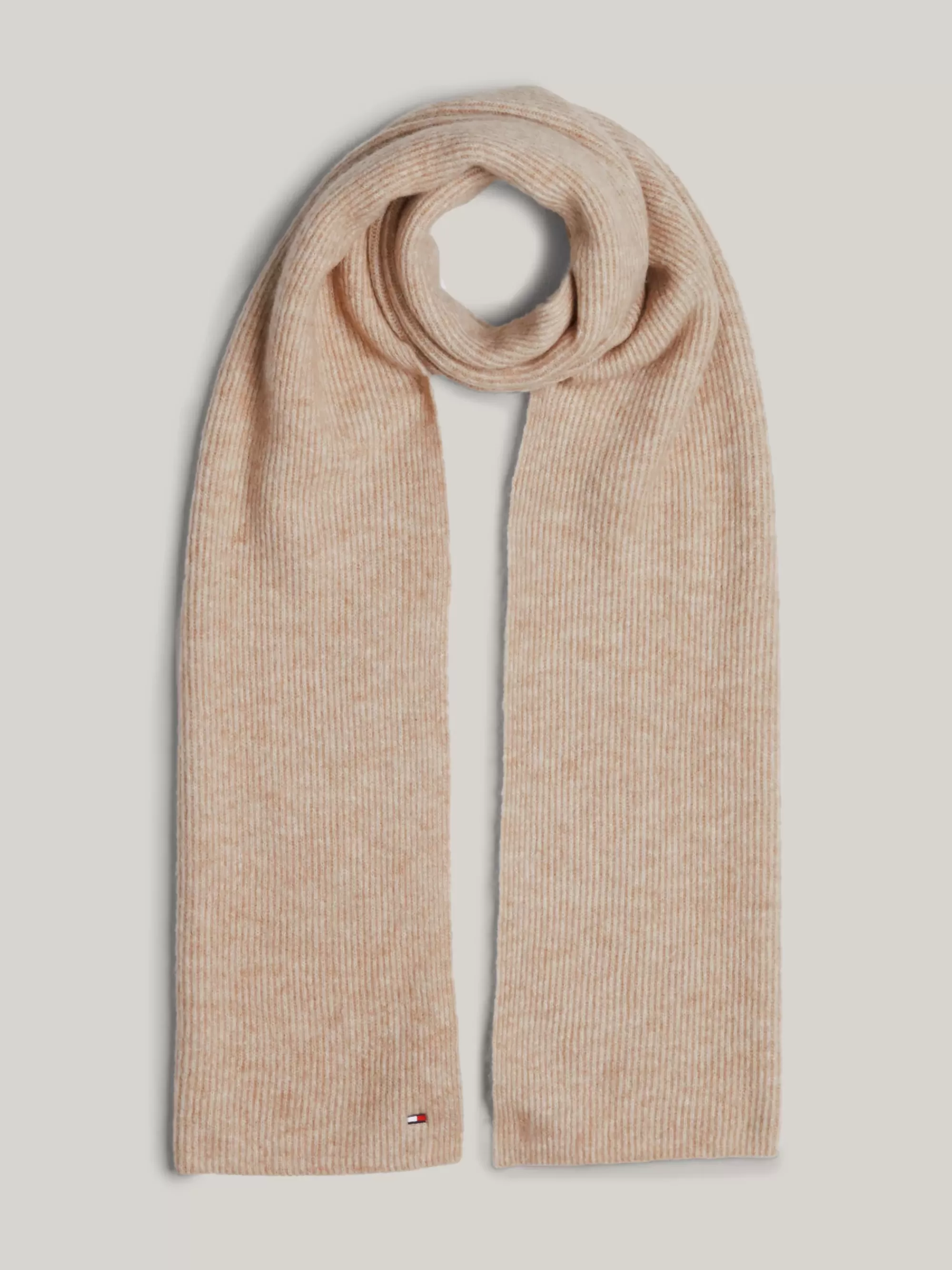 Sjaals | Sjaals*Tommy Hilfiger Essential Fuzzy Sjaal Met Vlag BEIGE