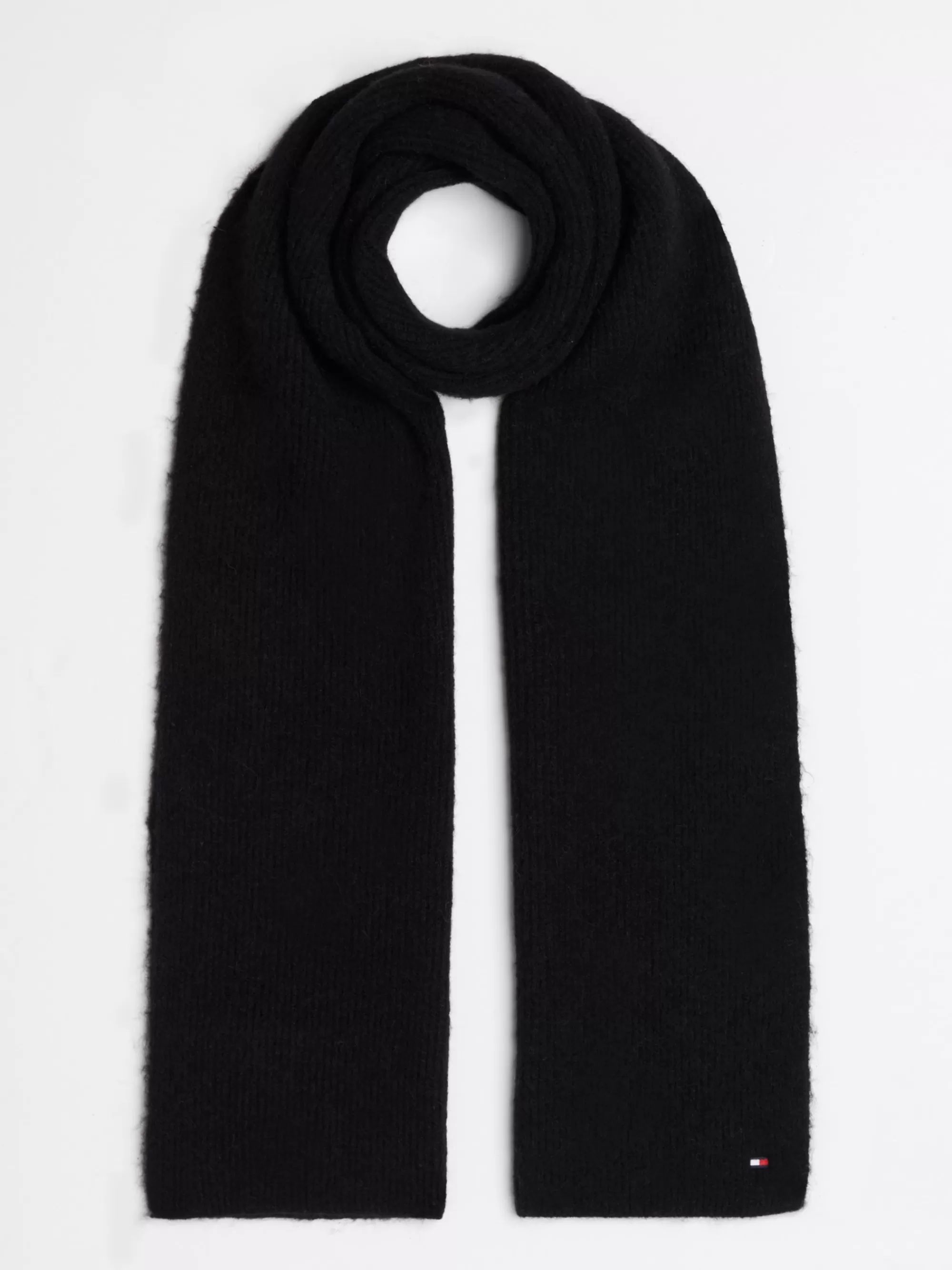 Sjaals | Sjaals*Tommy Hilfiger Essential Fuzzy Sjaal Met Vlag BLACK