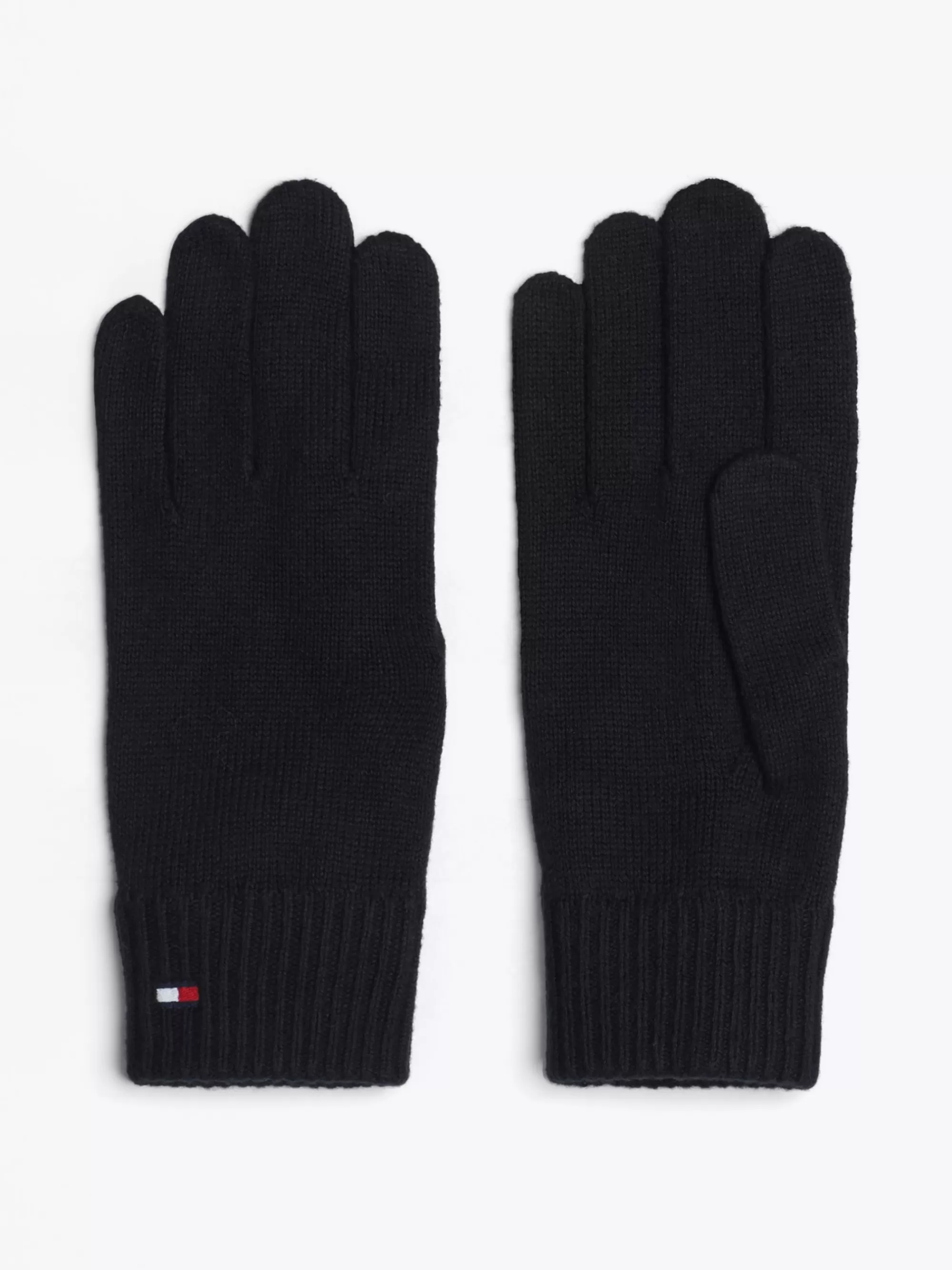 Handschoenen | Mutsen & Sjaals*Tommy Hilfiger Essential Handschoenen Met Kasjmier En Vlag BLACK