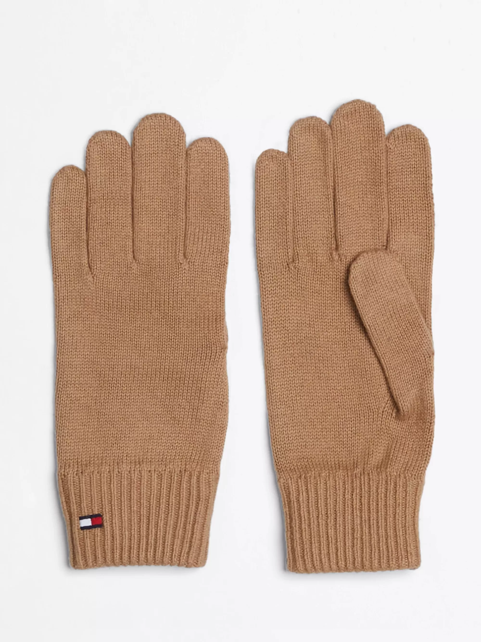 Handschoenen | Mutsen & Sjaals*Tommy Hilfiger Essential Handschoenen Met Kasjmier En Vlag CAMEL