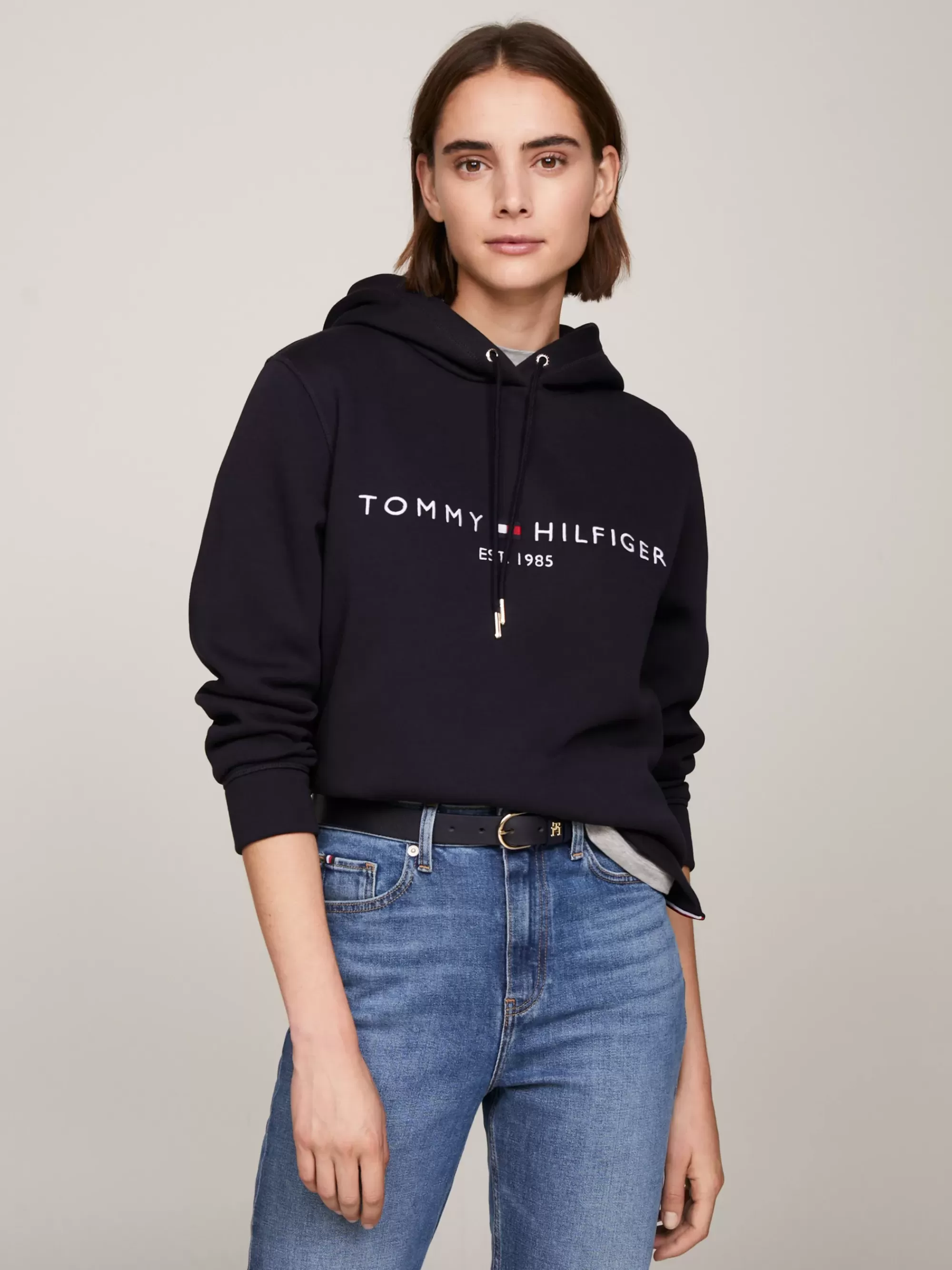 Sweatshirts & Hoodies*Tommy Hilfiger Essential Hoodie Met Logo DESERT SKY