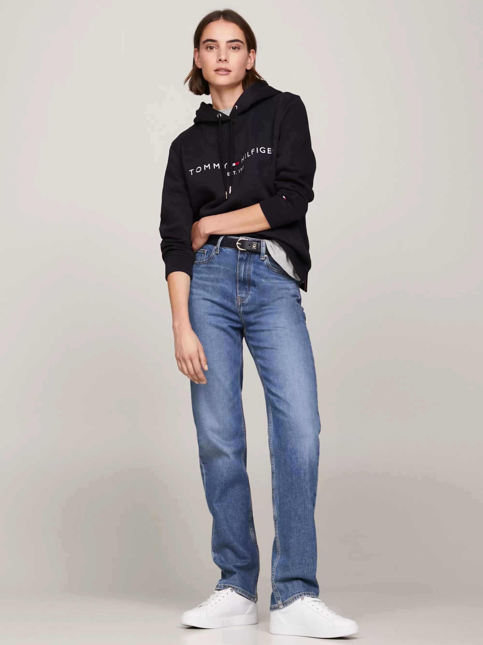 Sweatshirts & Hoodies*Tommy Hilfiger Essential Hoodie Met Logo DESERT SKY