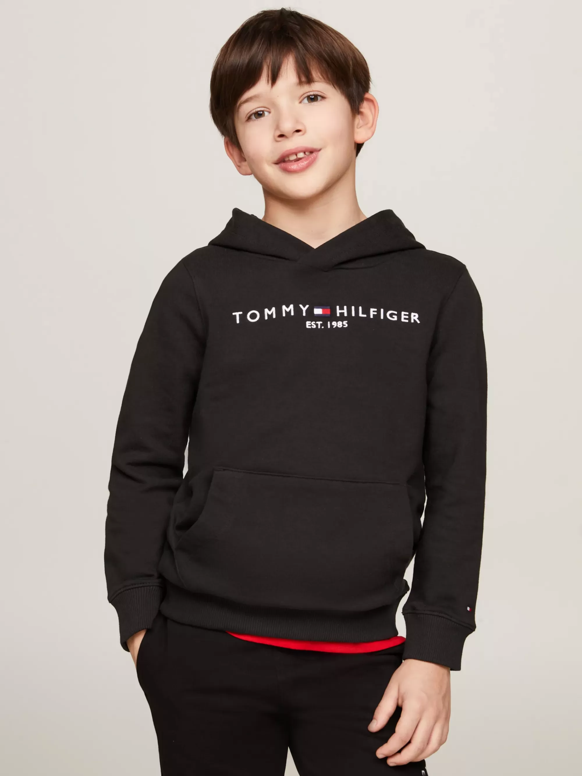 Sweatshirts & Hoodies | Sweatshirts & Hoodies*Tommy Hilfiger Essential Hoodie Van Puur Katoen BLACK
